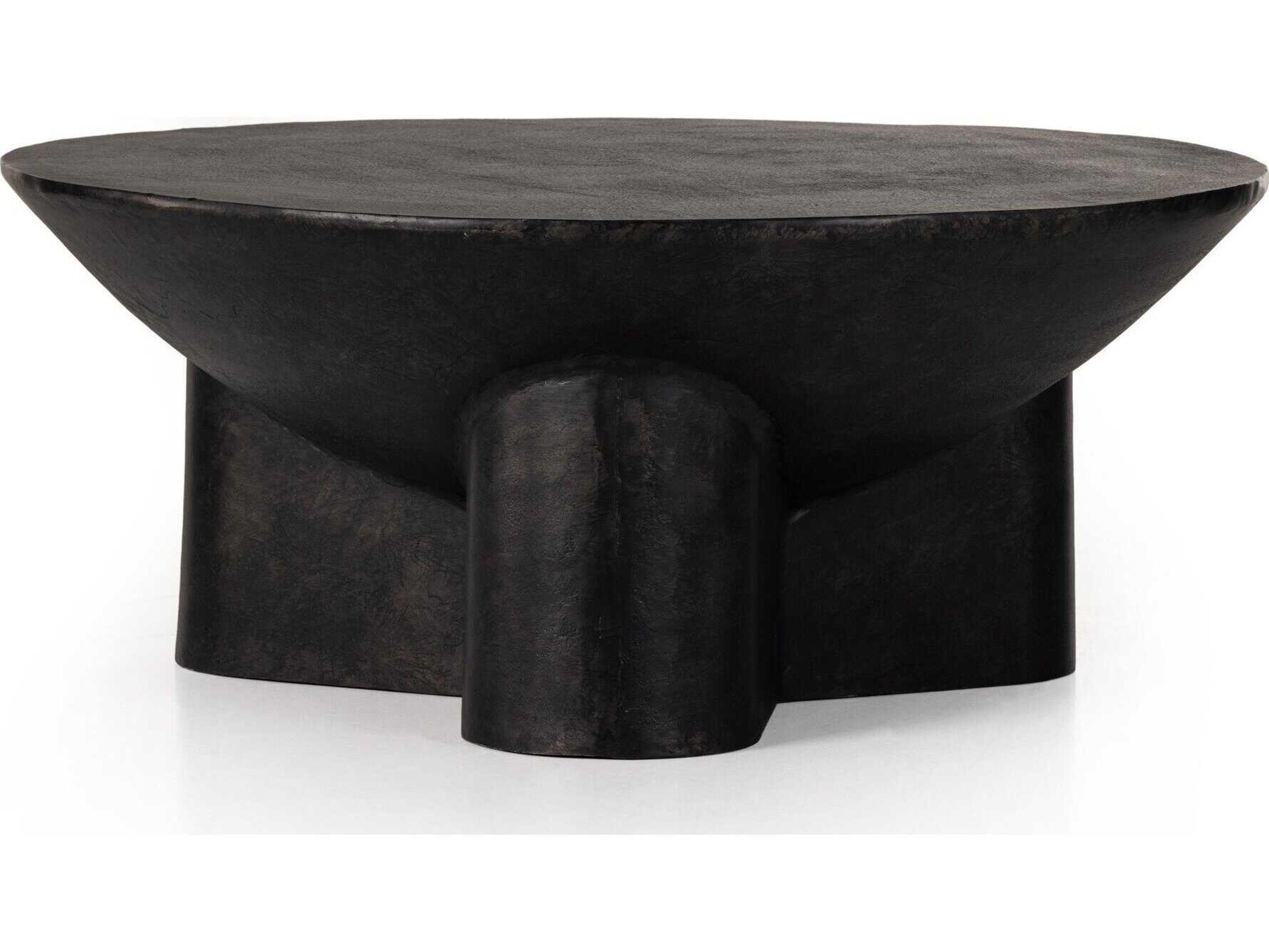 Four Hands Marlow Sante Raw Black Coffee Table