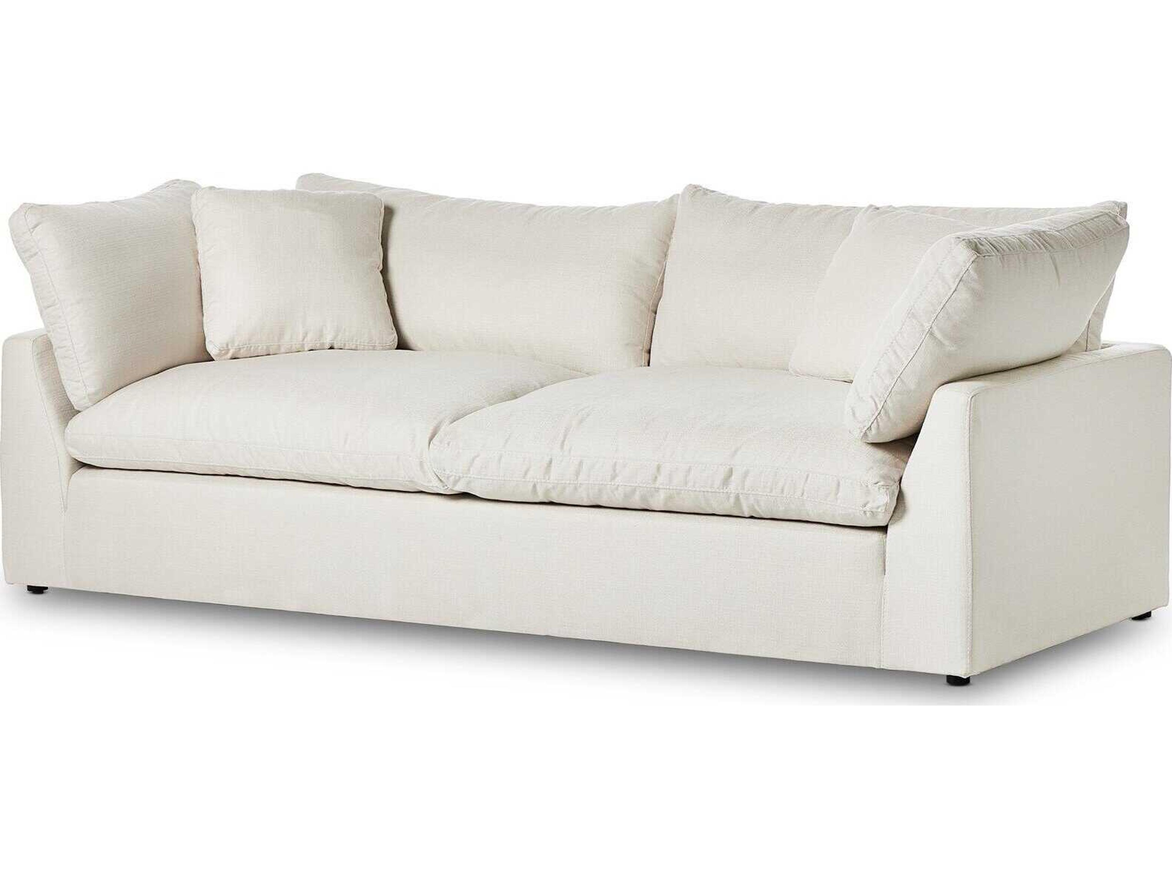 Centrale Stevie Anders Ivory White Upholstered Sofa