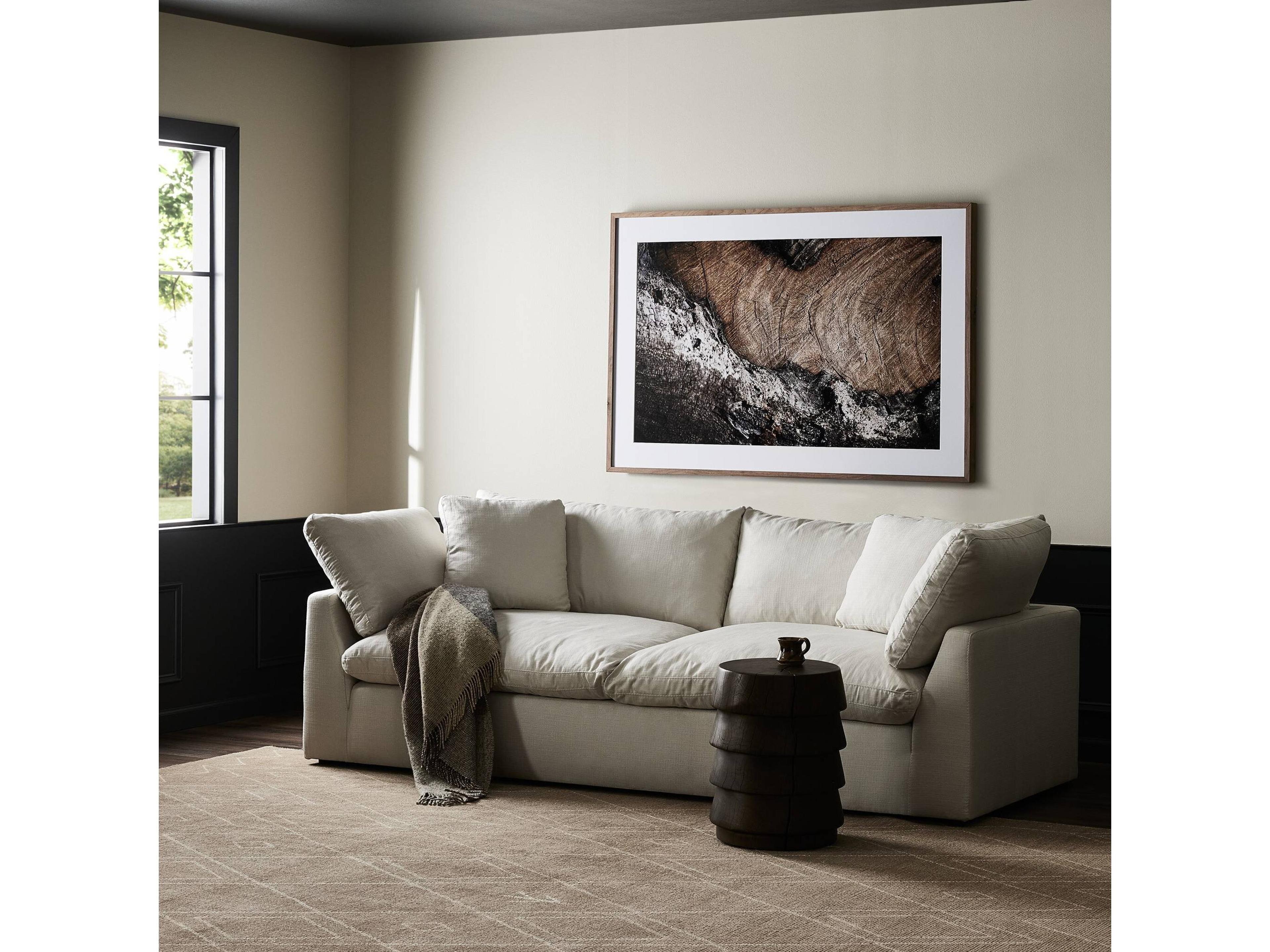 Four Hands Centrale Stevie Anders Ivory White Upholstered Sofa