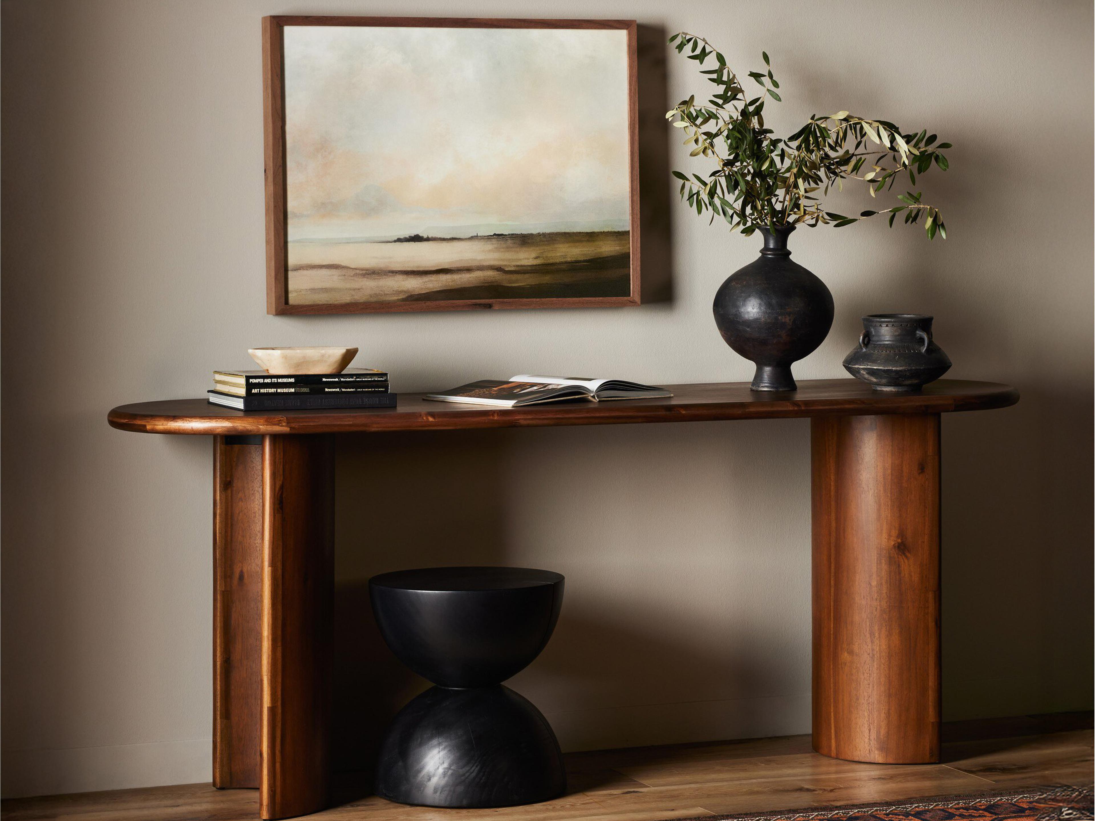 Four Hands Haiden Paden Seasoned Brown Acacia Large Console Table