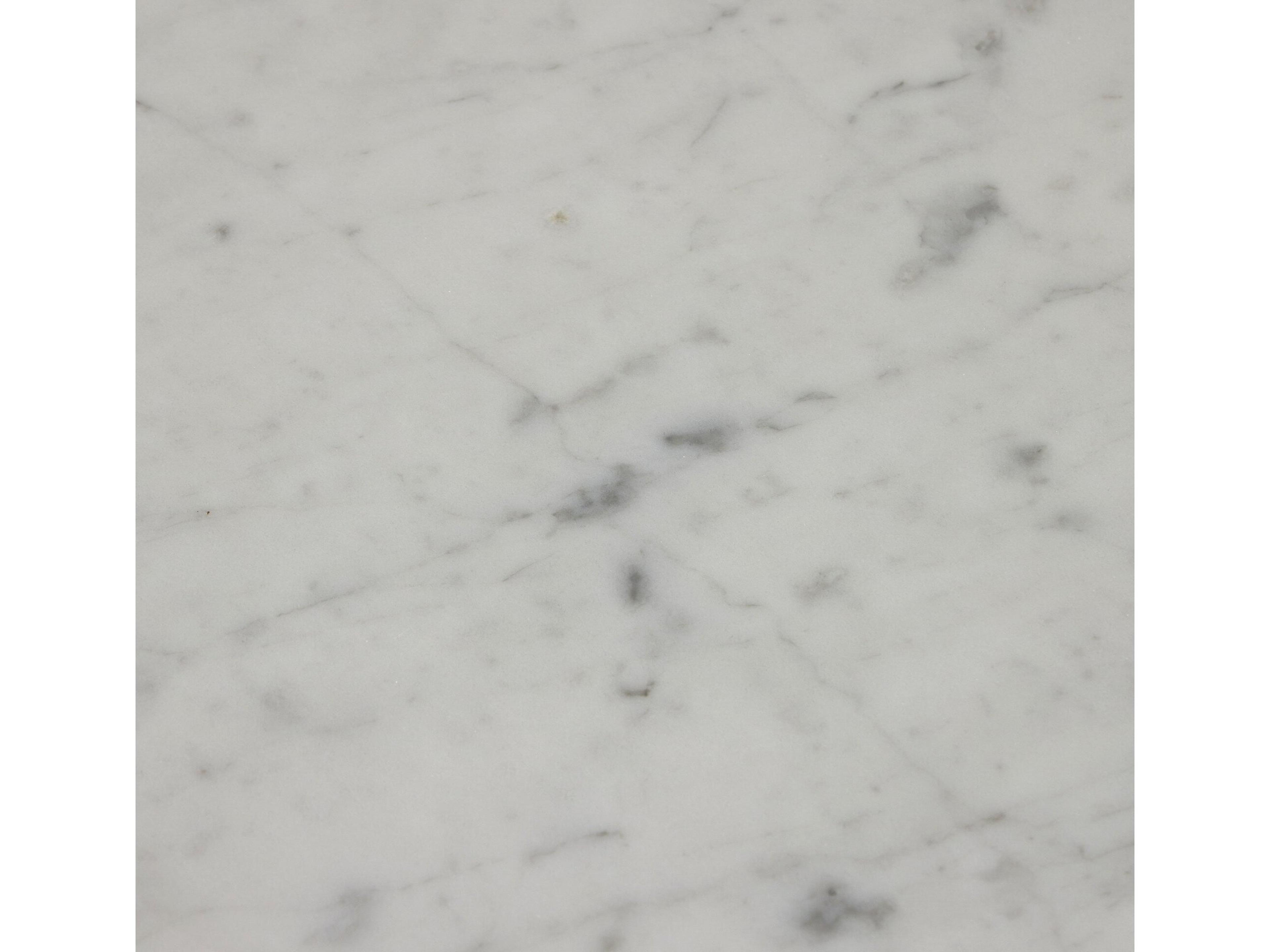 Four Hands Haiden Paden Italian White Marble Large Console Table