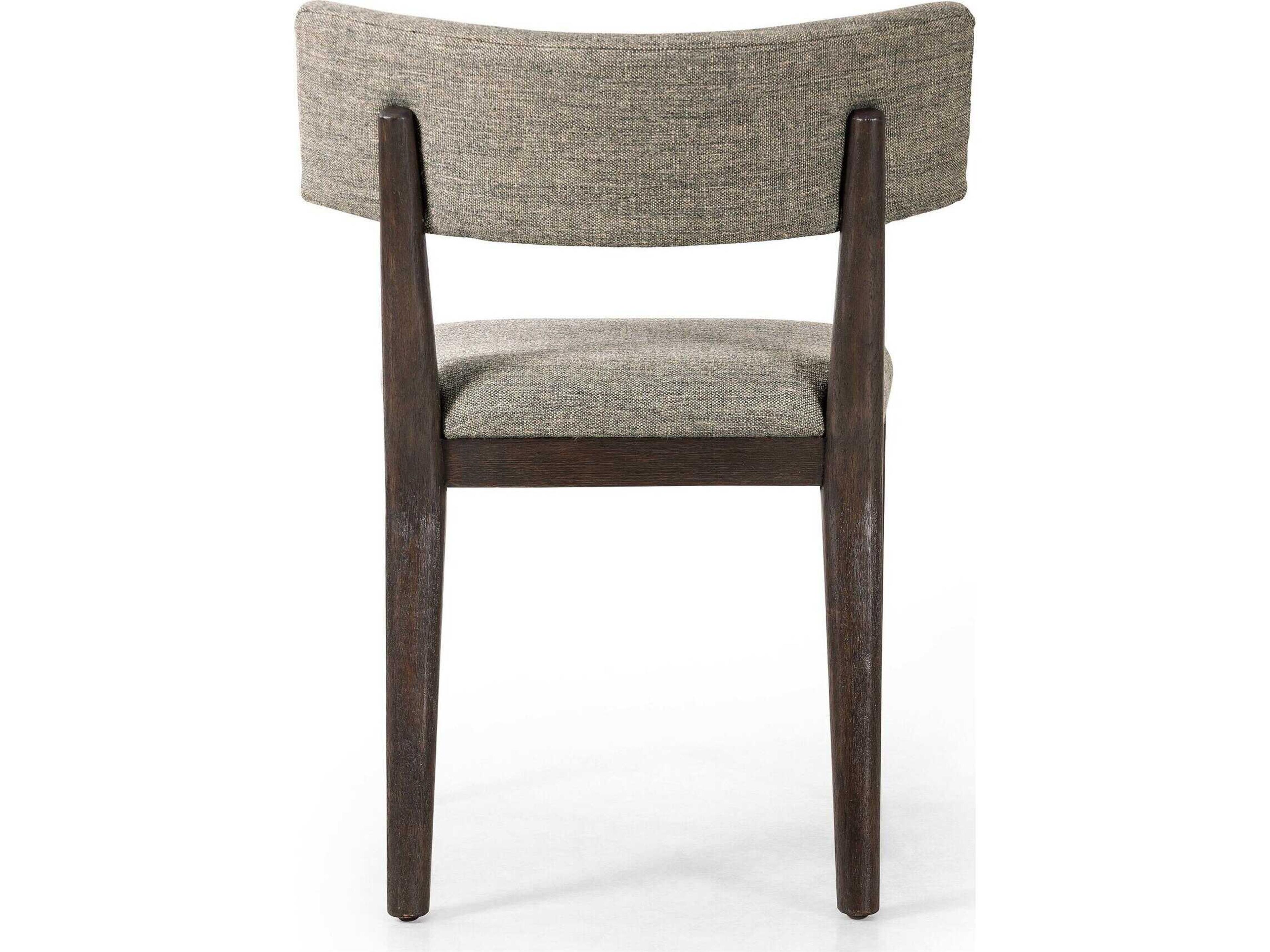 Four Hands Caswell Cardell Parrawood Gray Upholstered Side Dining Chair