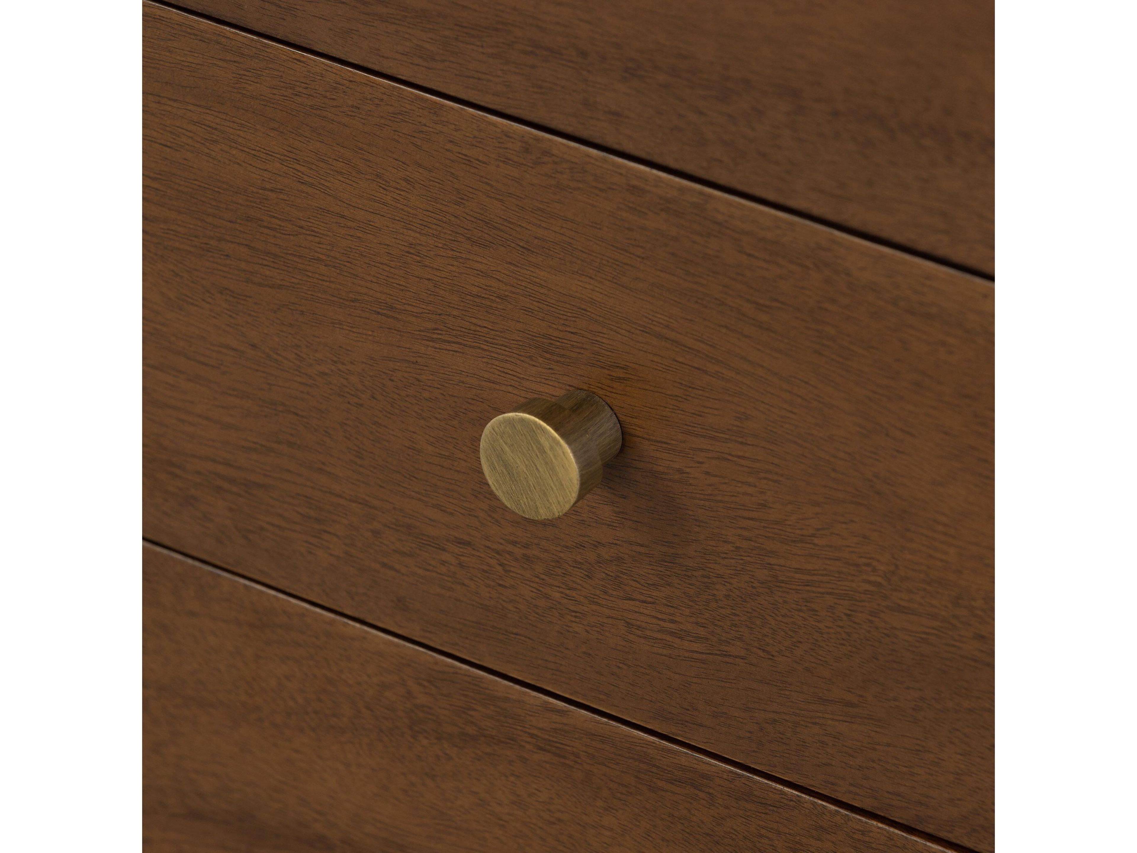 Luxecor Globetrotter Sullivan 3-Drawers Brown Acacia Wood Nightstand