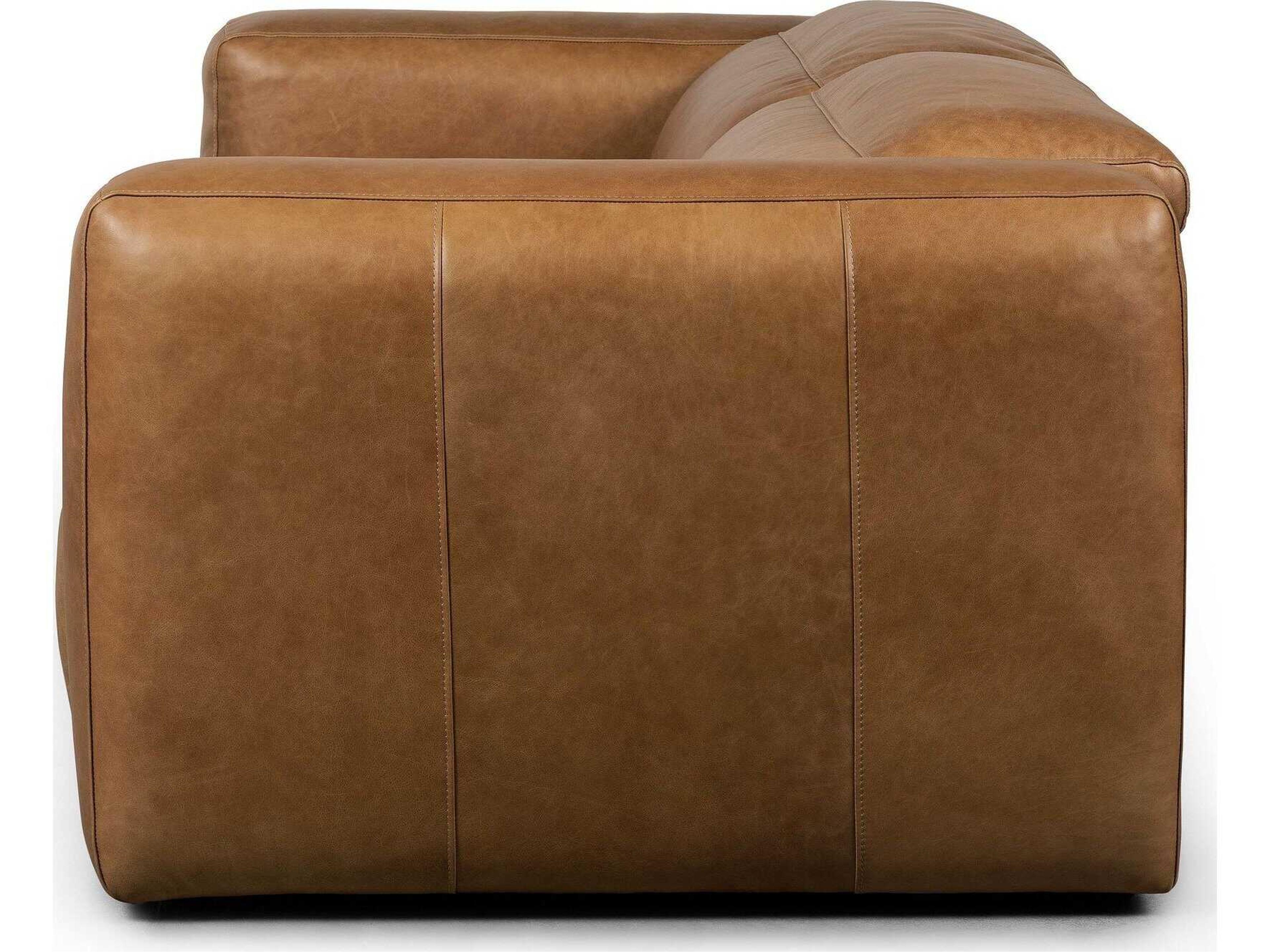 Luxecor Globetrotter Radley Power Recline Wide Brown Leather Sofa