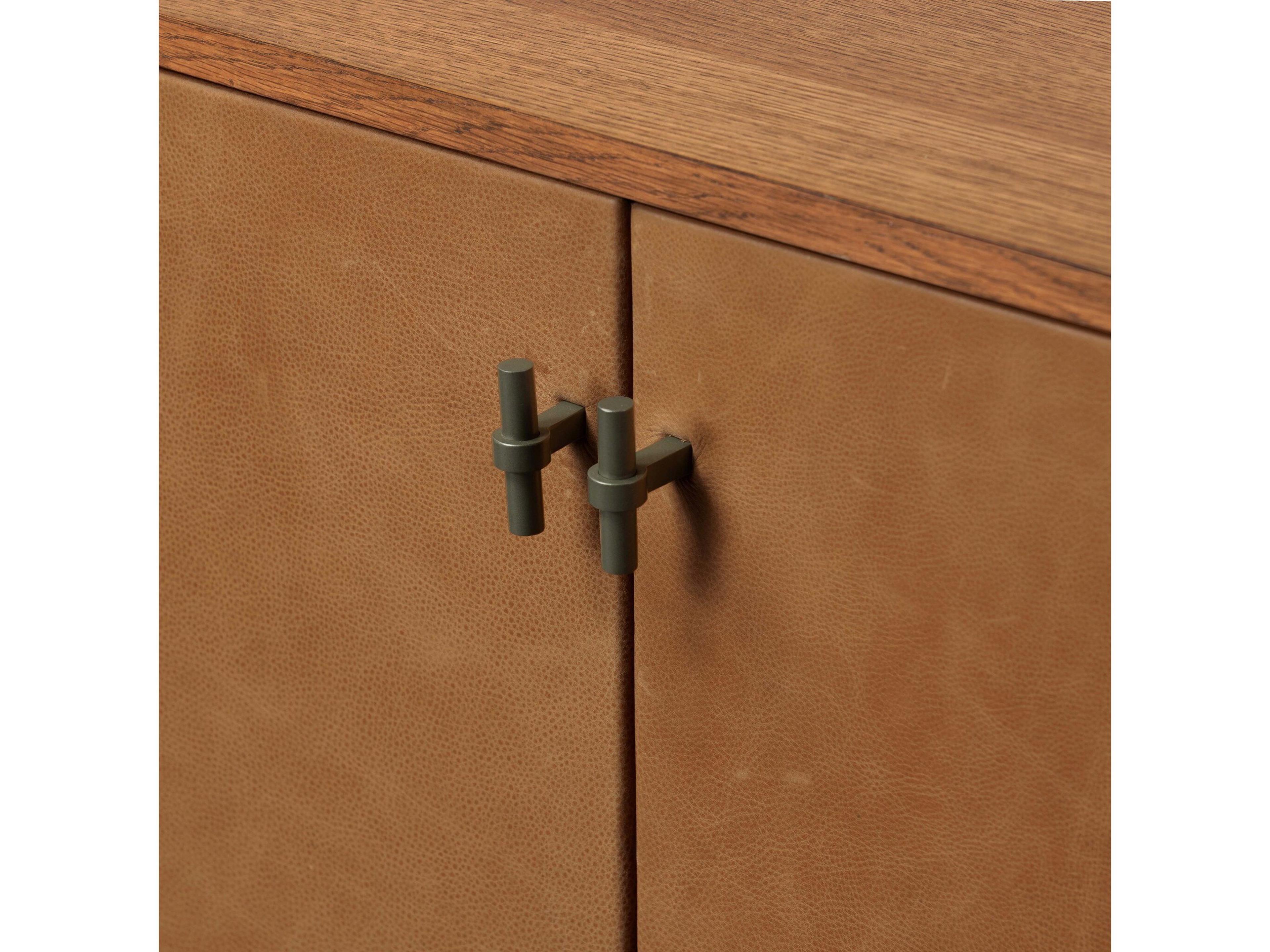 Four Hands Bolton Palermo Cognac Amber Oak Veneer Brown Wood Accent Chest