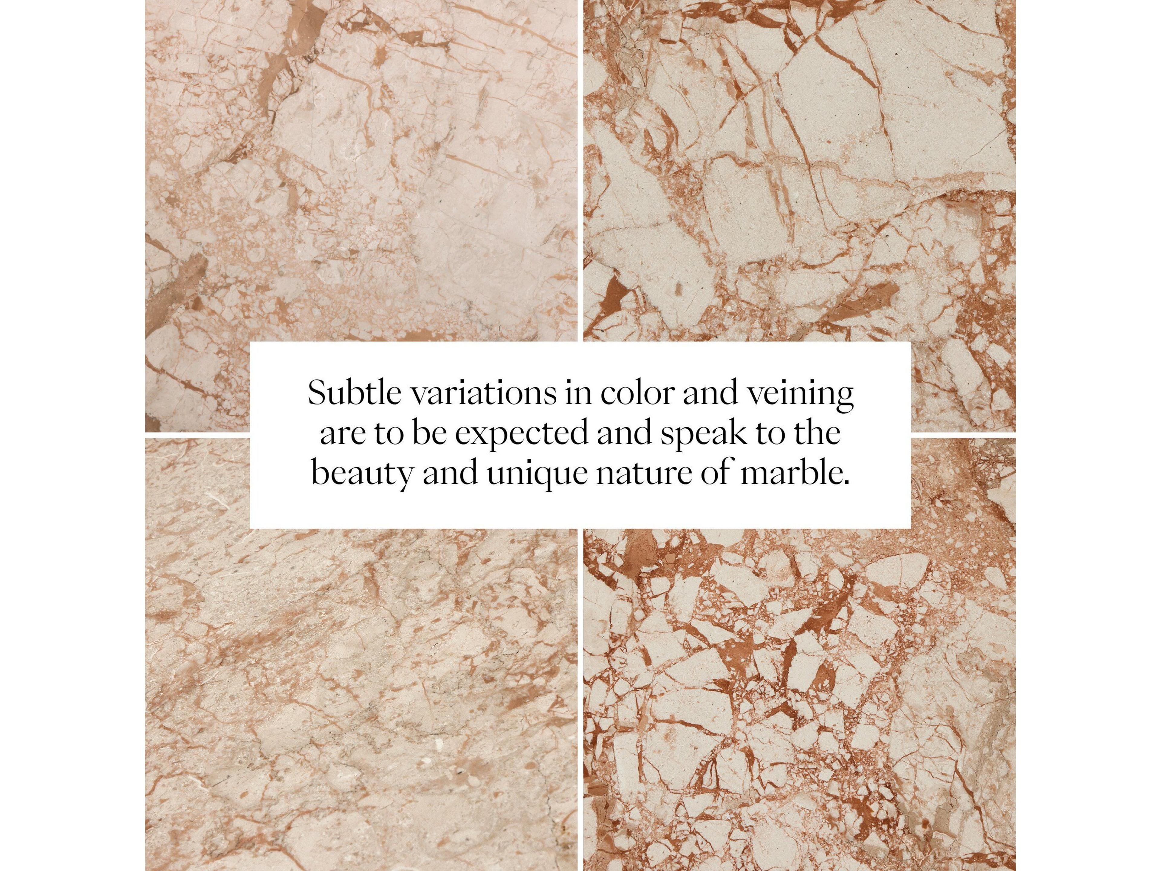 Four Hands Element Modern Marble Plinth Square Desert Taupe End Table