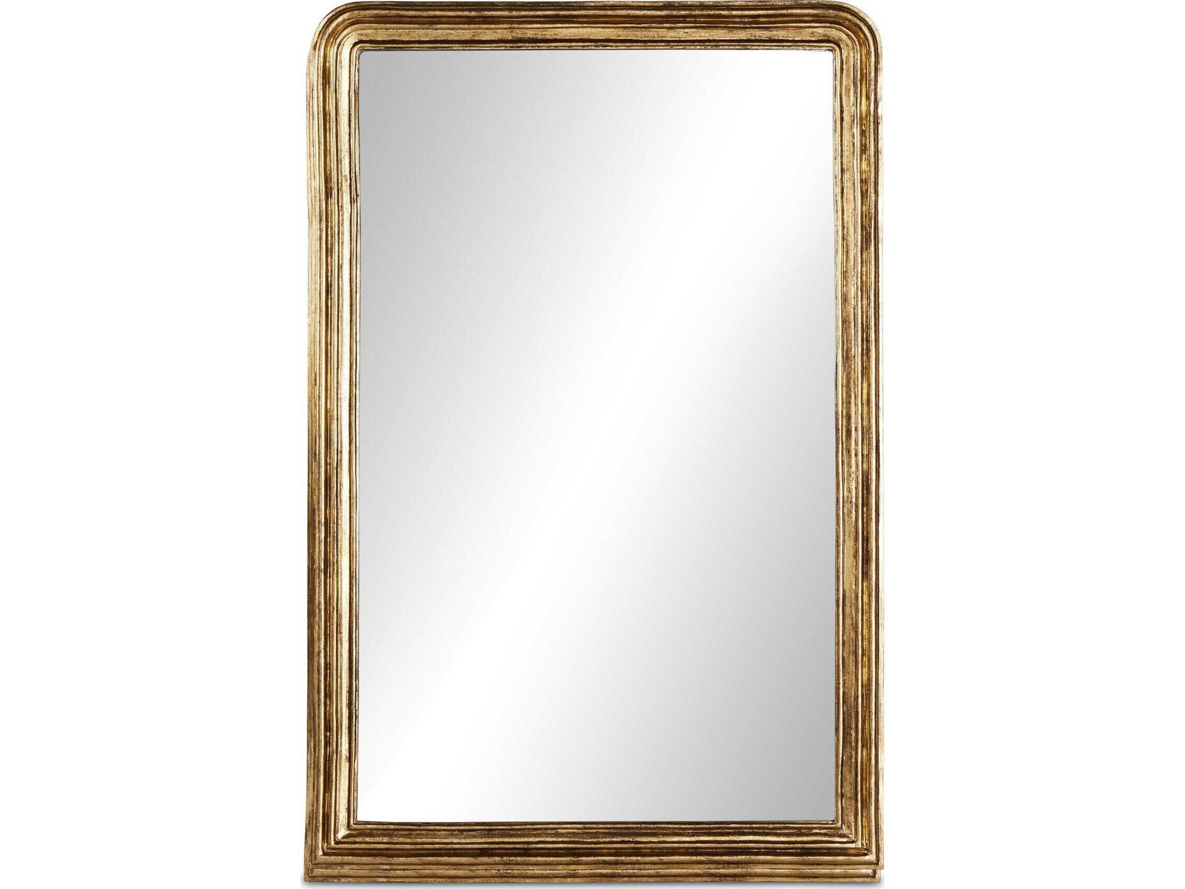Vintage Louis Asher Floor Mirror Antiqued Gold