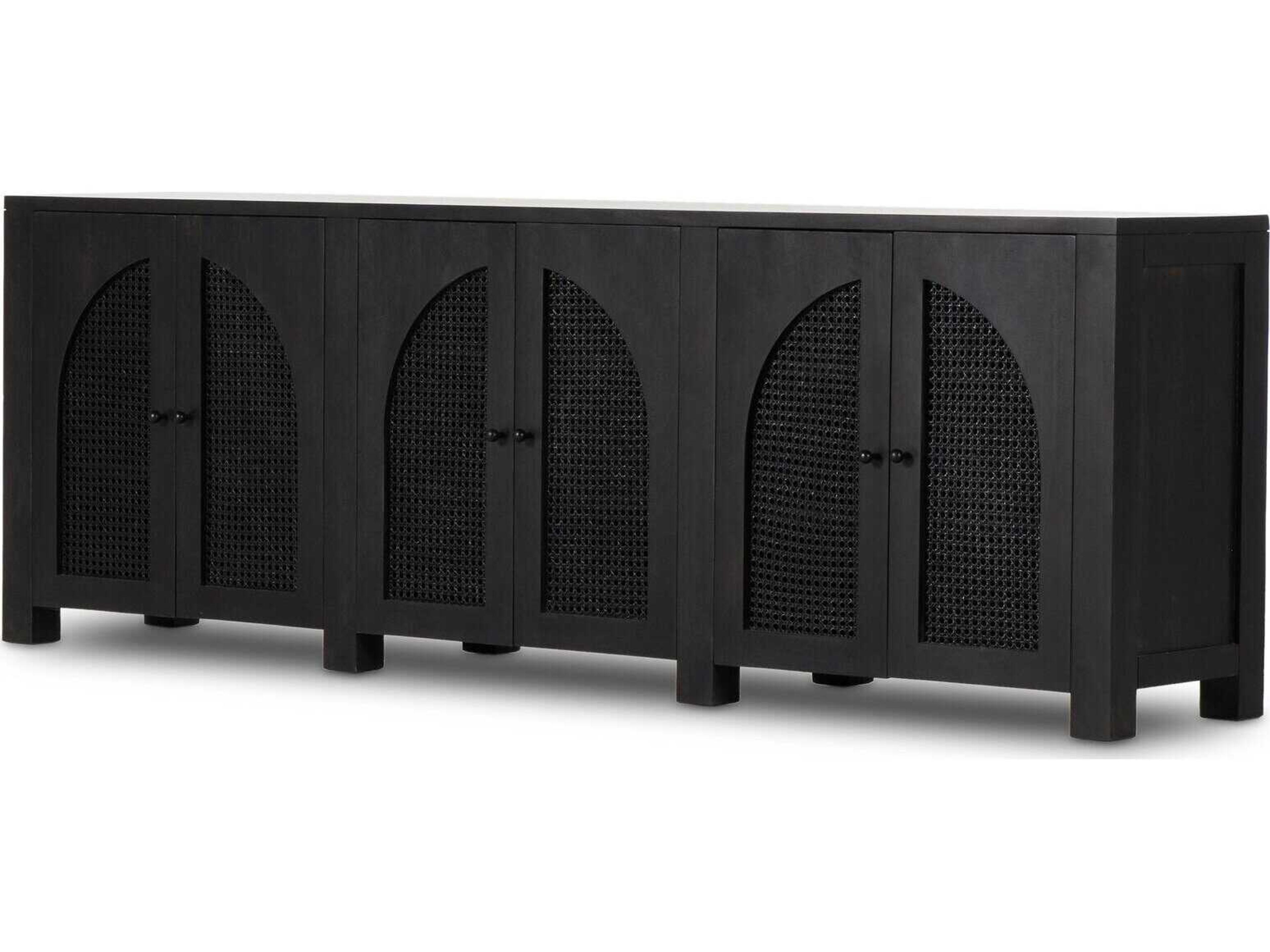 Tilda Leighton 6 Door Sideboard Black Wash Mango