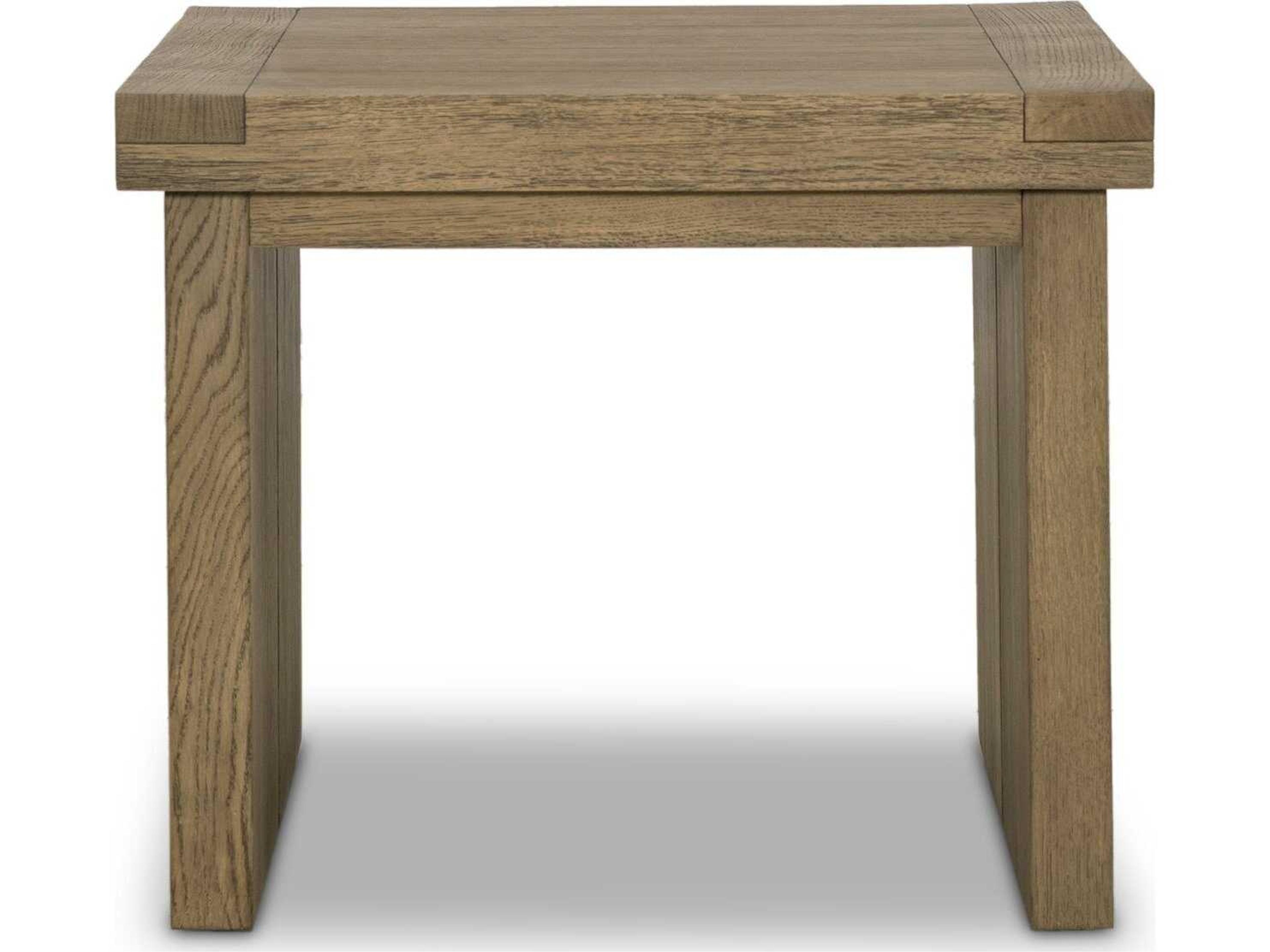 Four Hands Bennett Warby Worn Oak Veneer End Table