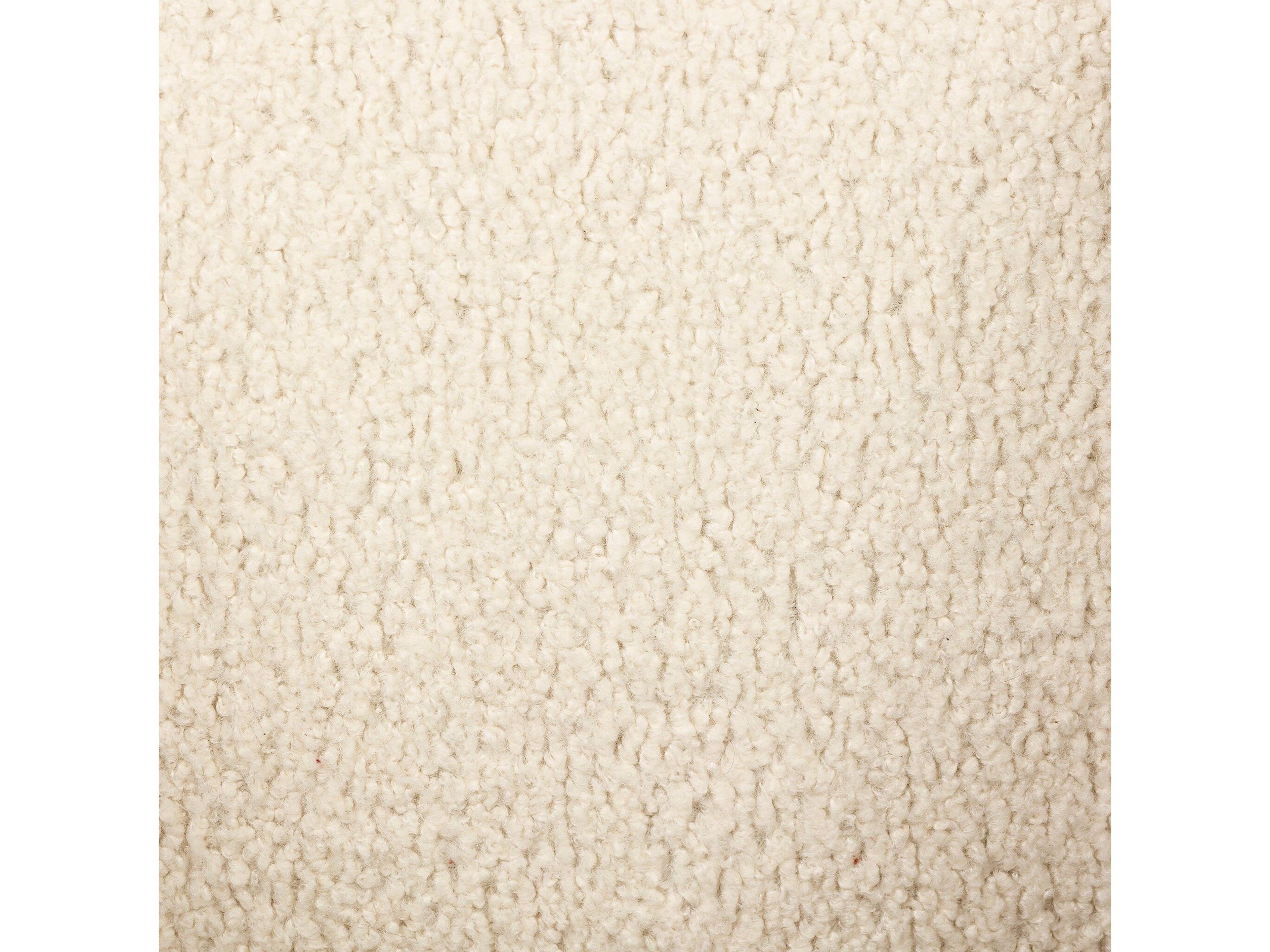 Four Hands Abbott Tyler Fabric Oak Wood White Upholstered Arm Dining Chair