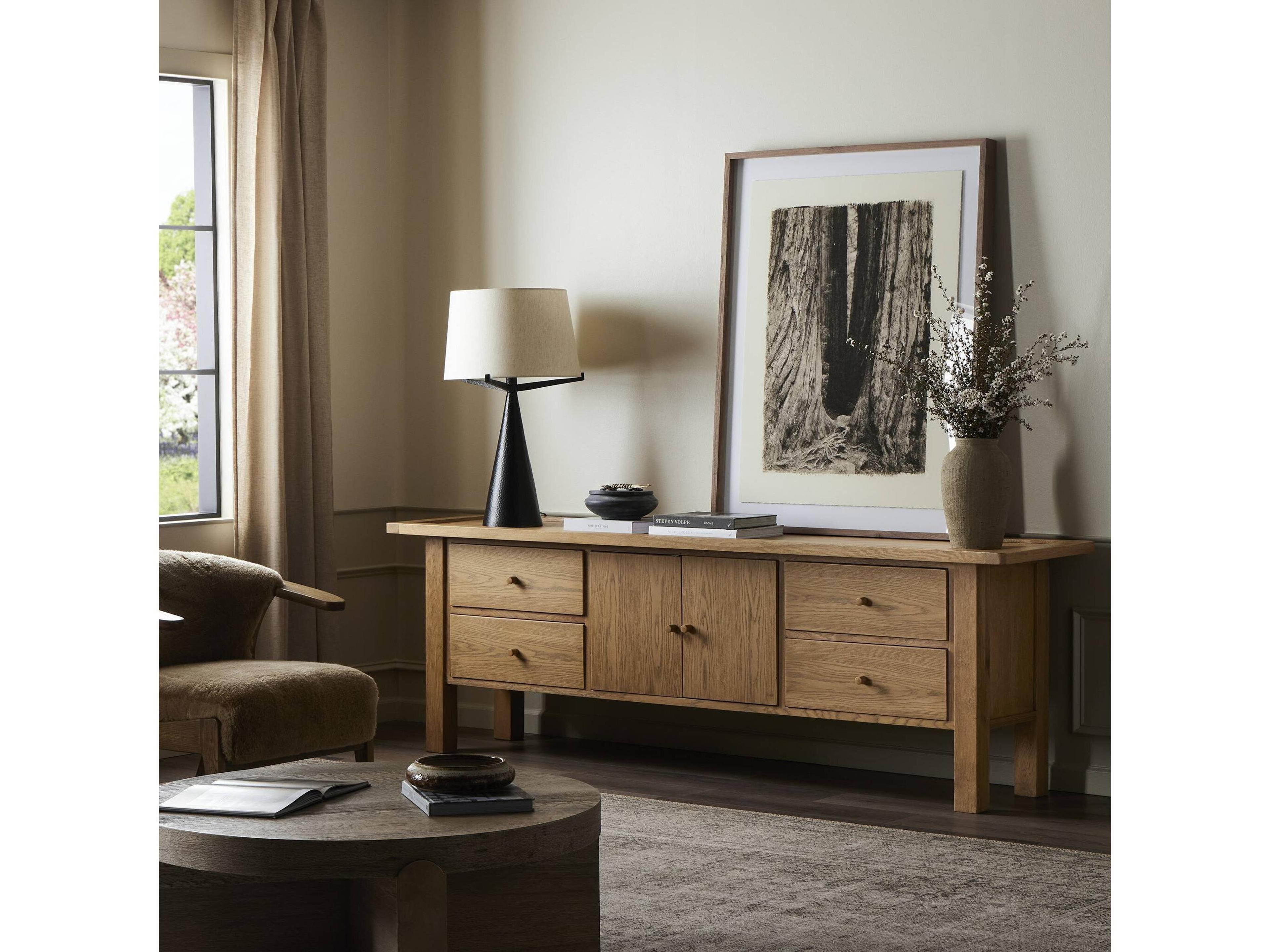 Four Hands Glenwood Millbrook Media Console - Natural Light Oak