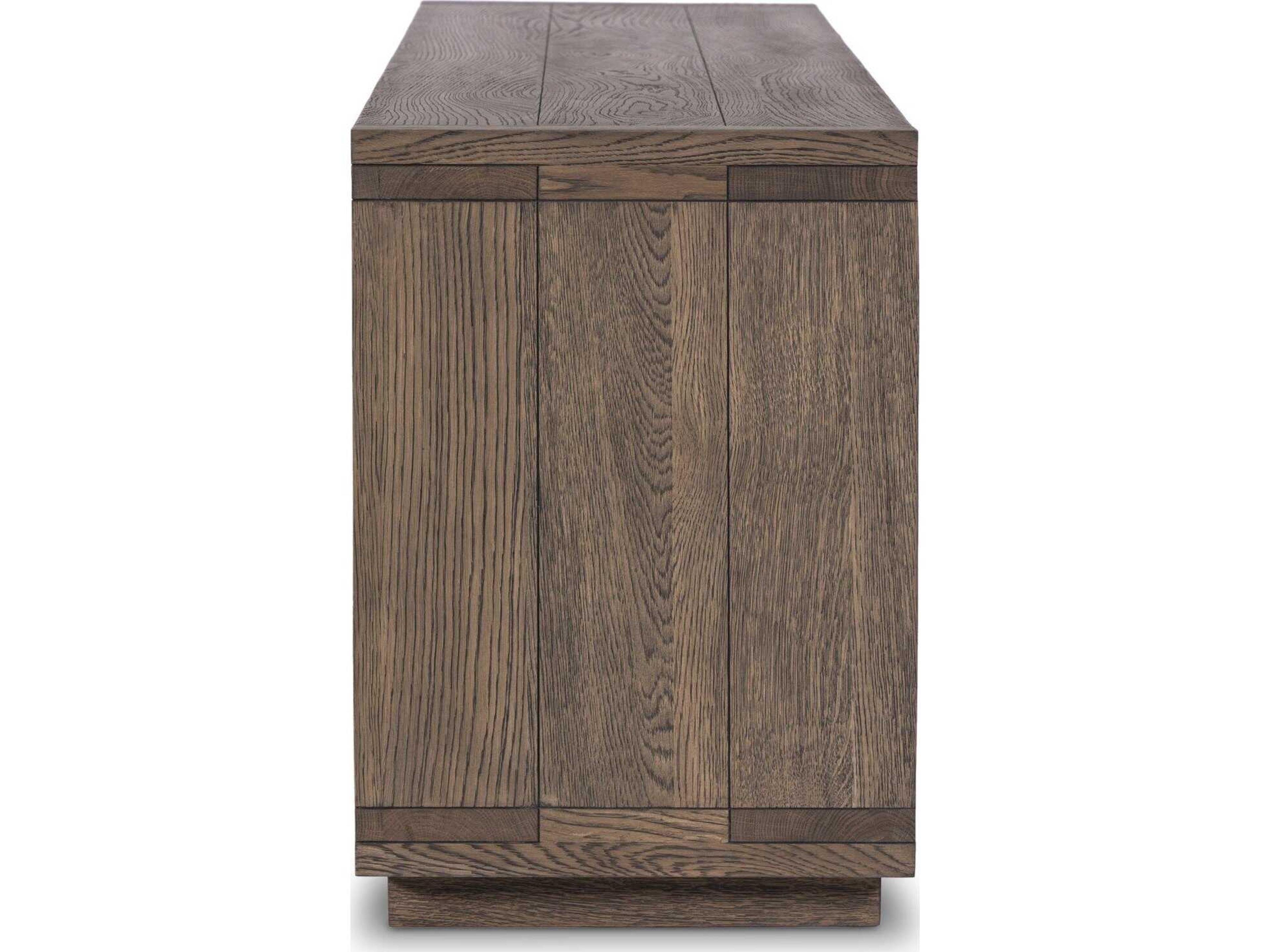 Four Hands Bennett 94" Oak Wood Worn Veneer Media Console