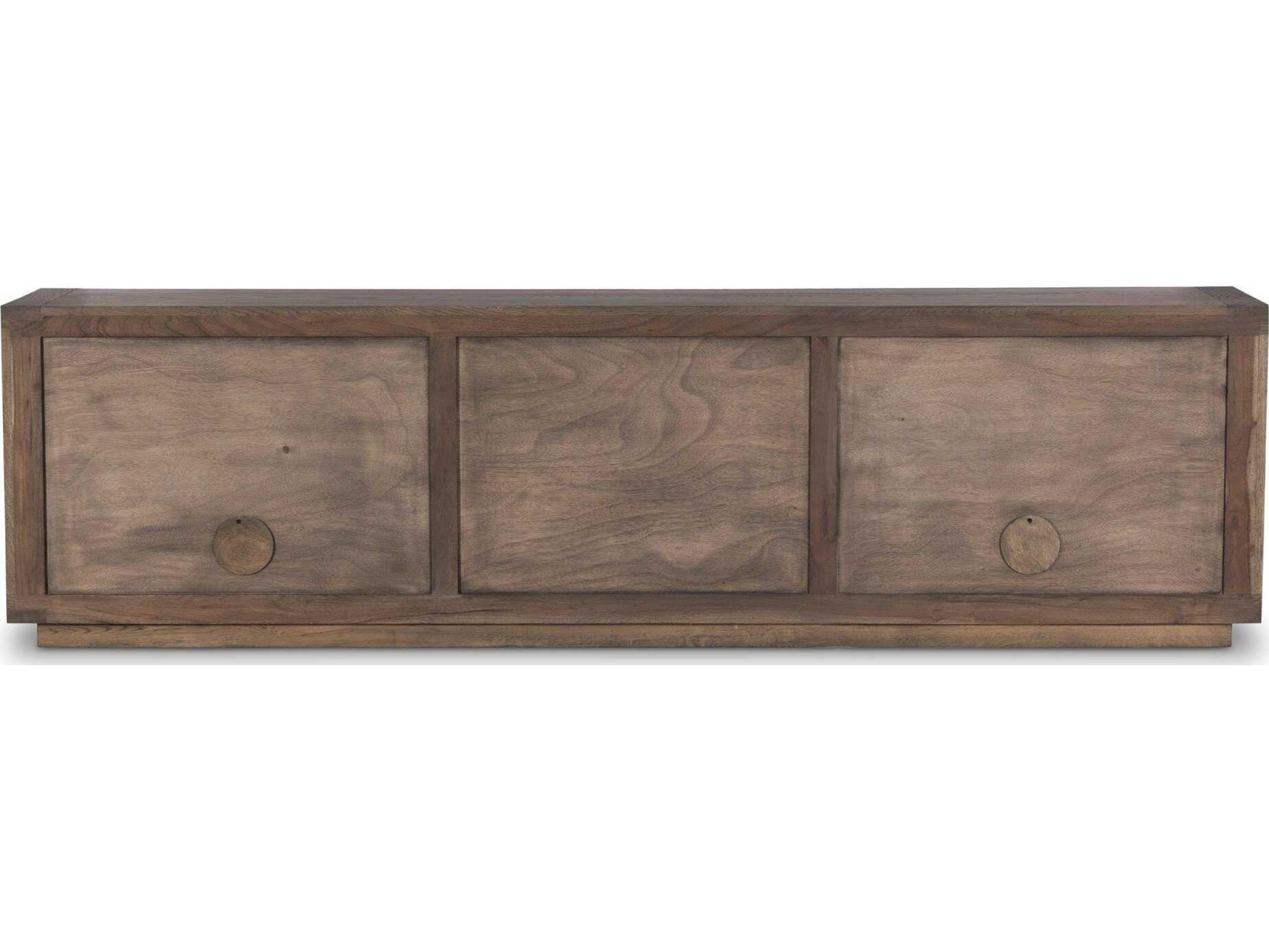 Four Hands Bennett 94" Oak Wood Worn Veneer Media Console