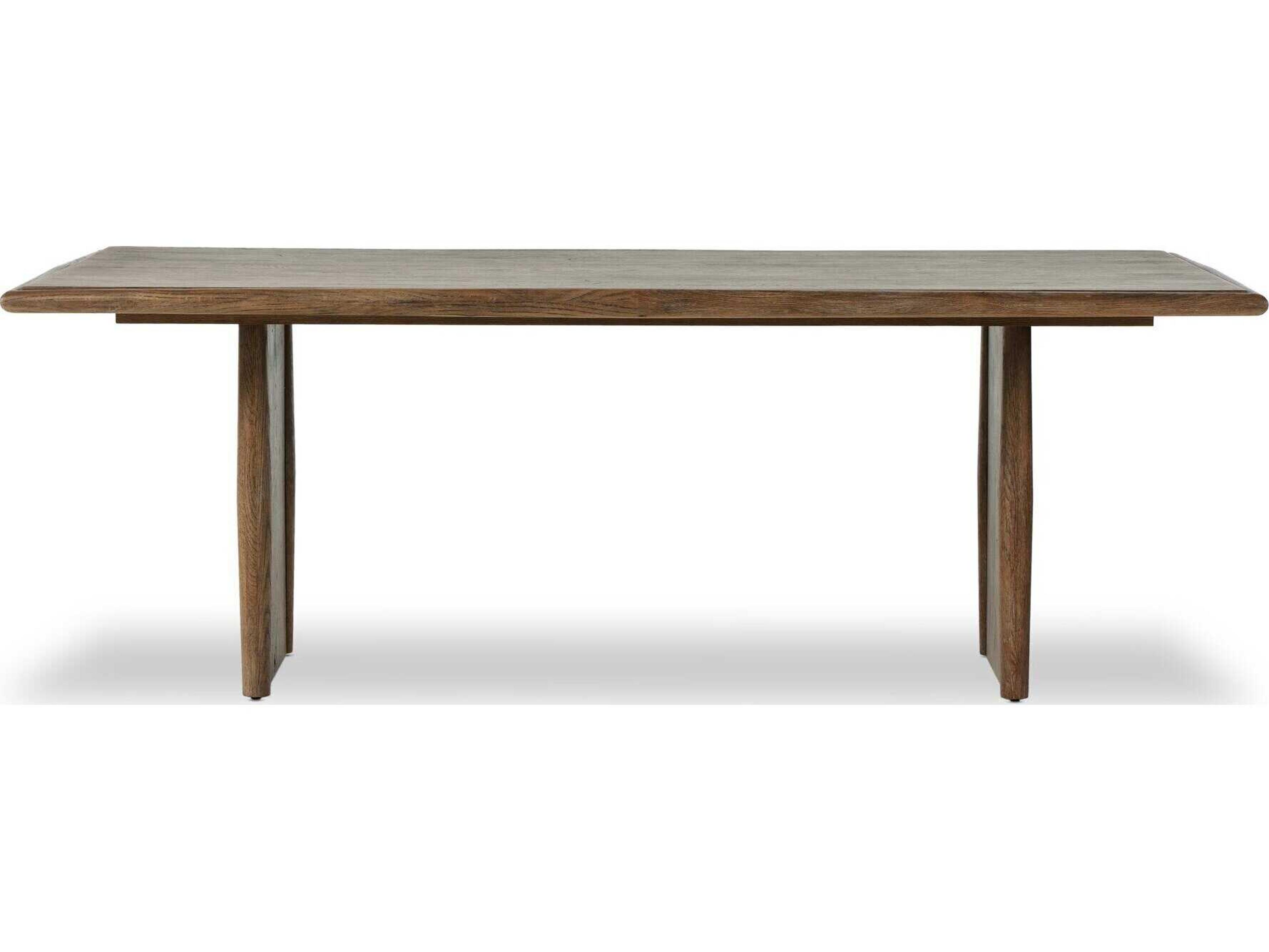 Four Hands Bolton Rectangular Wood Weathered Oak Dining Table