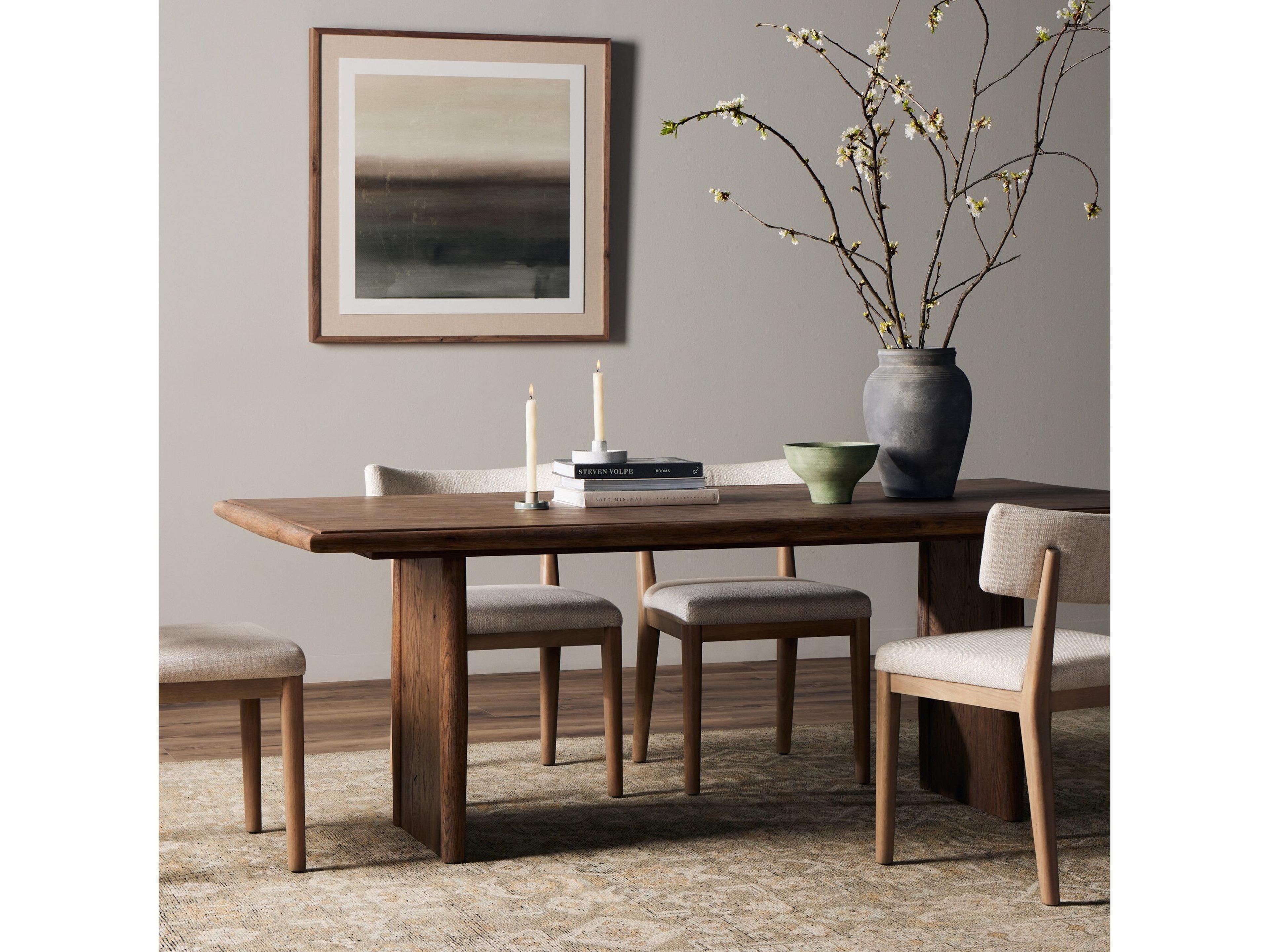 Luxecor Globetrotter Rectangular Wood Weathered Oak Dining Table