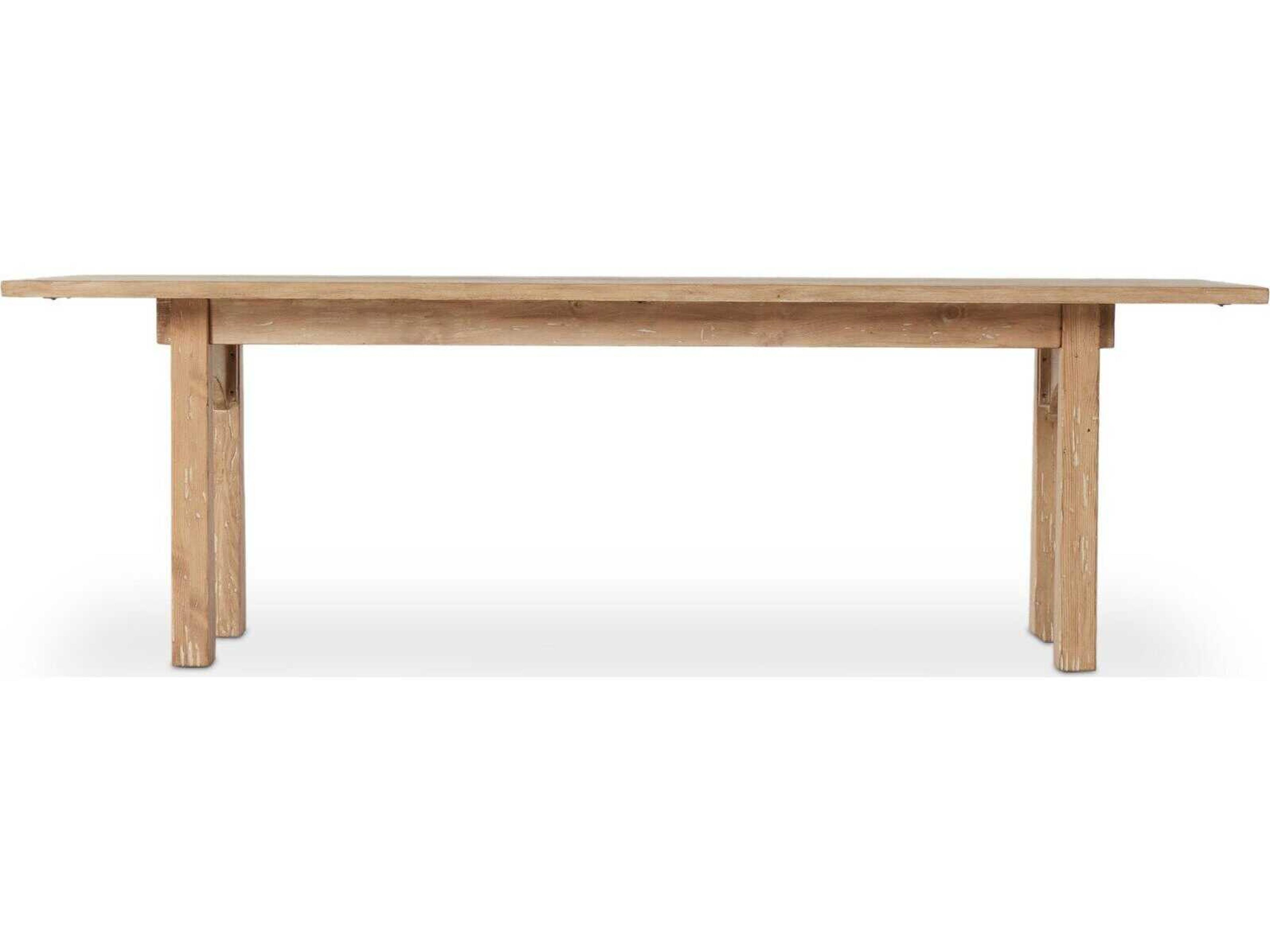 Four Hands Cordella Rectangular Wood Aged Light Pine Dining Table