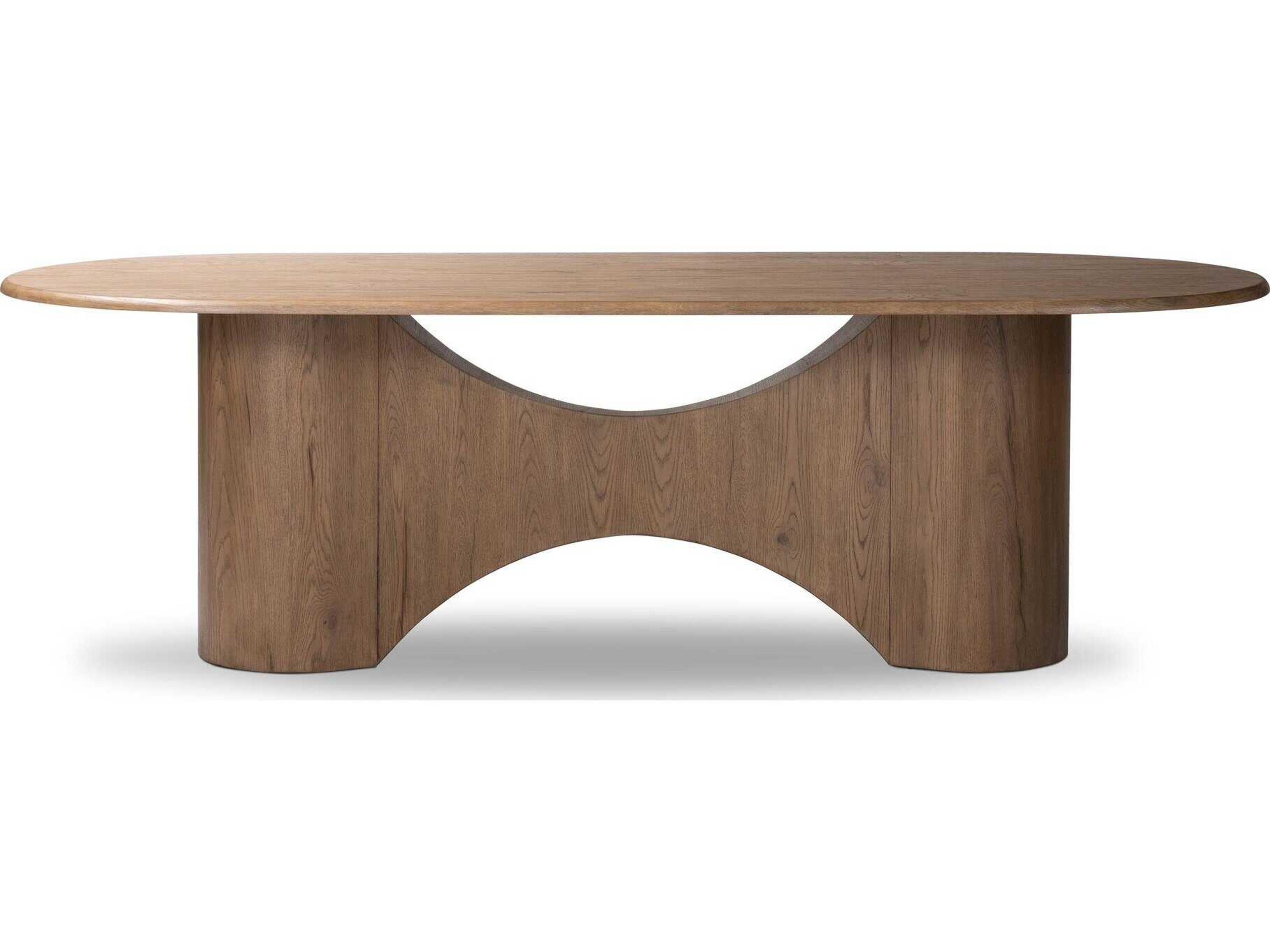 Four Hands Haiden Olexey Rubbed Light Oak Oval Dining Table