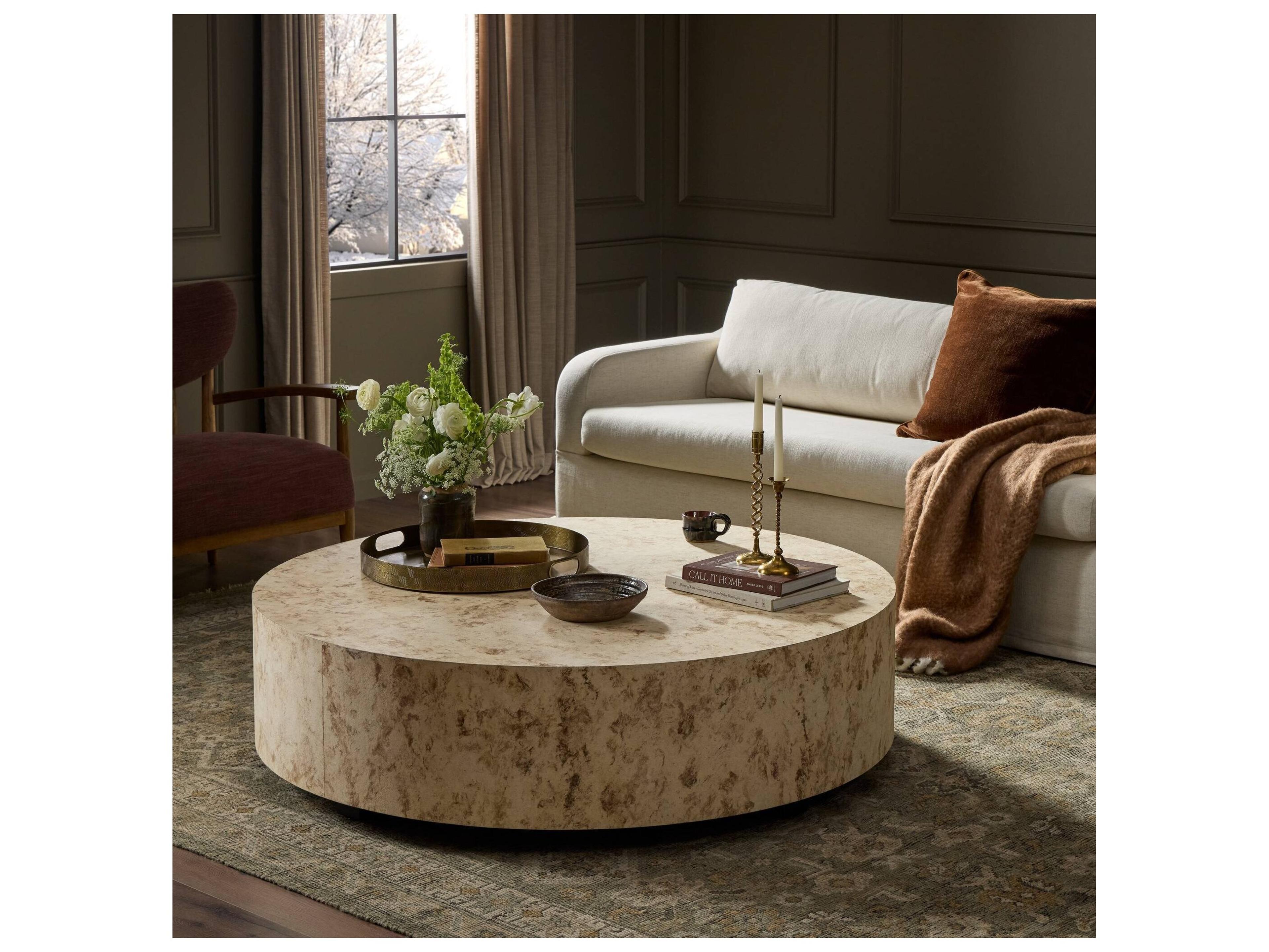 Four Hands Wesson Round Coffee Table