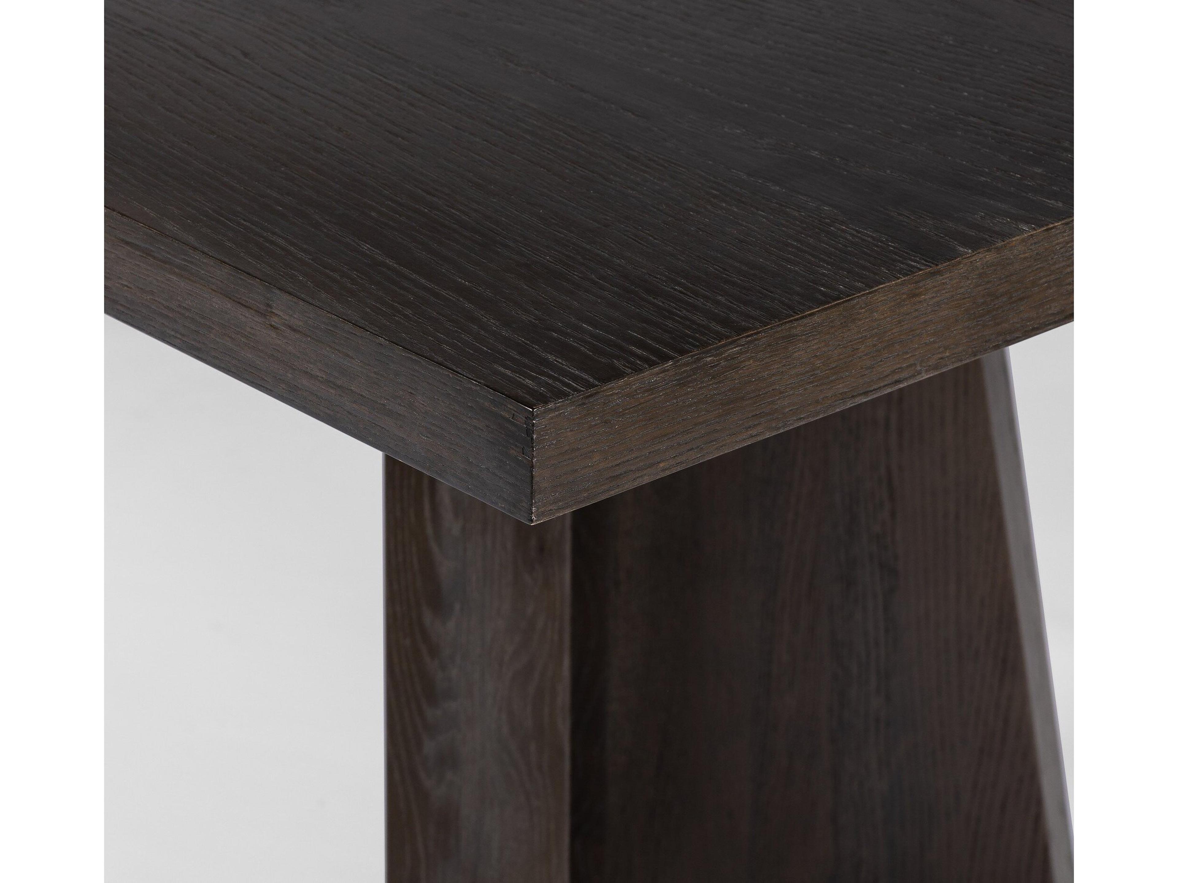 Four Hands Wells Shavano Rectangular Wood Espresso Oak Veneer Dining Table