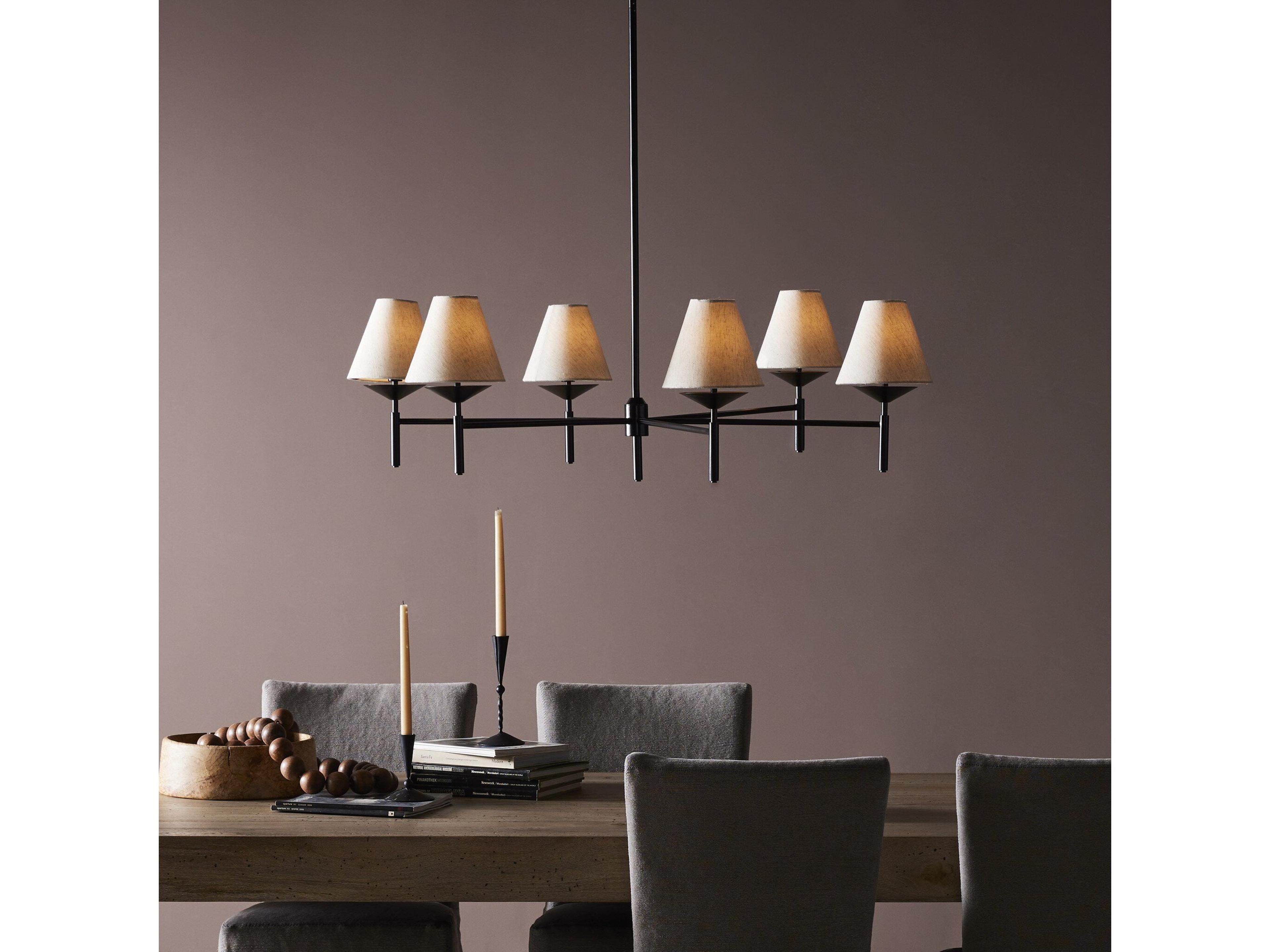 Four Hands Hutton Dodie Jet Black Chandelier