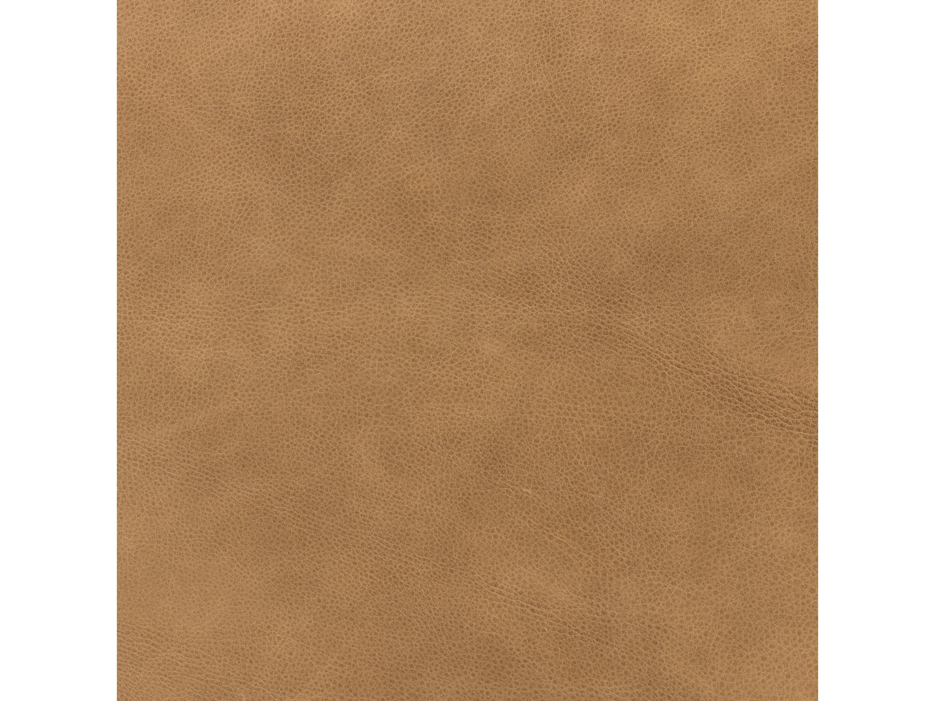 Four Hands Caswell Kiano Leather Parrawood Brown Upholstered Side Dining Chair