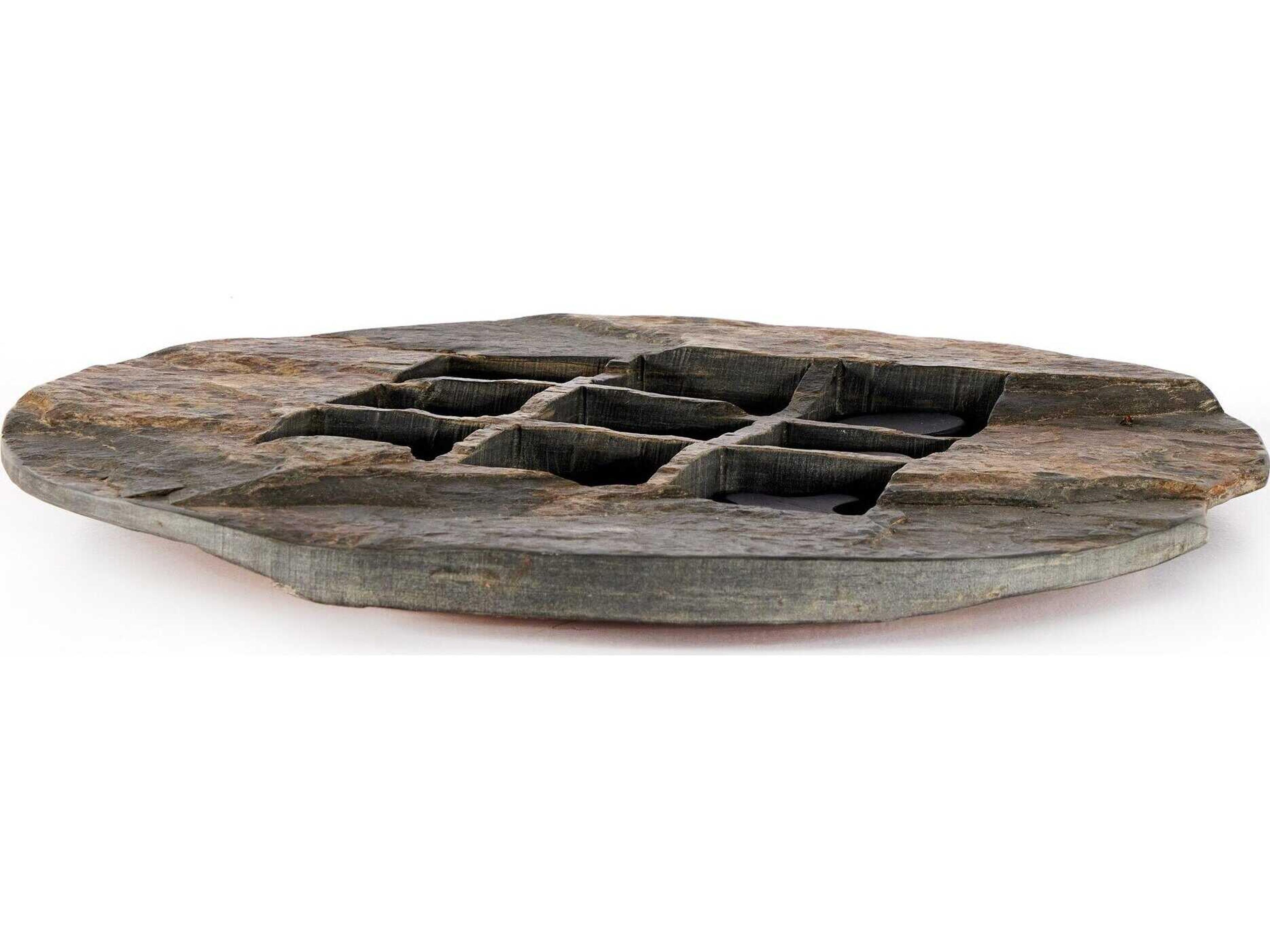 Four Hands Wesson Tic Tac Toe Brass Solid Wood Game Table