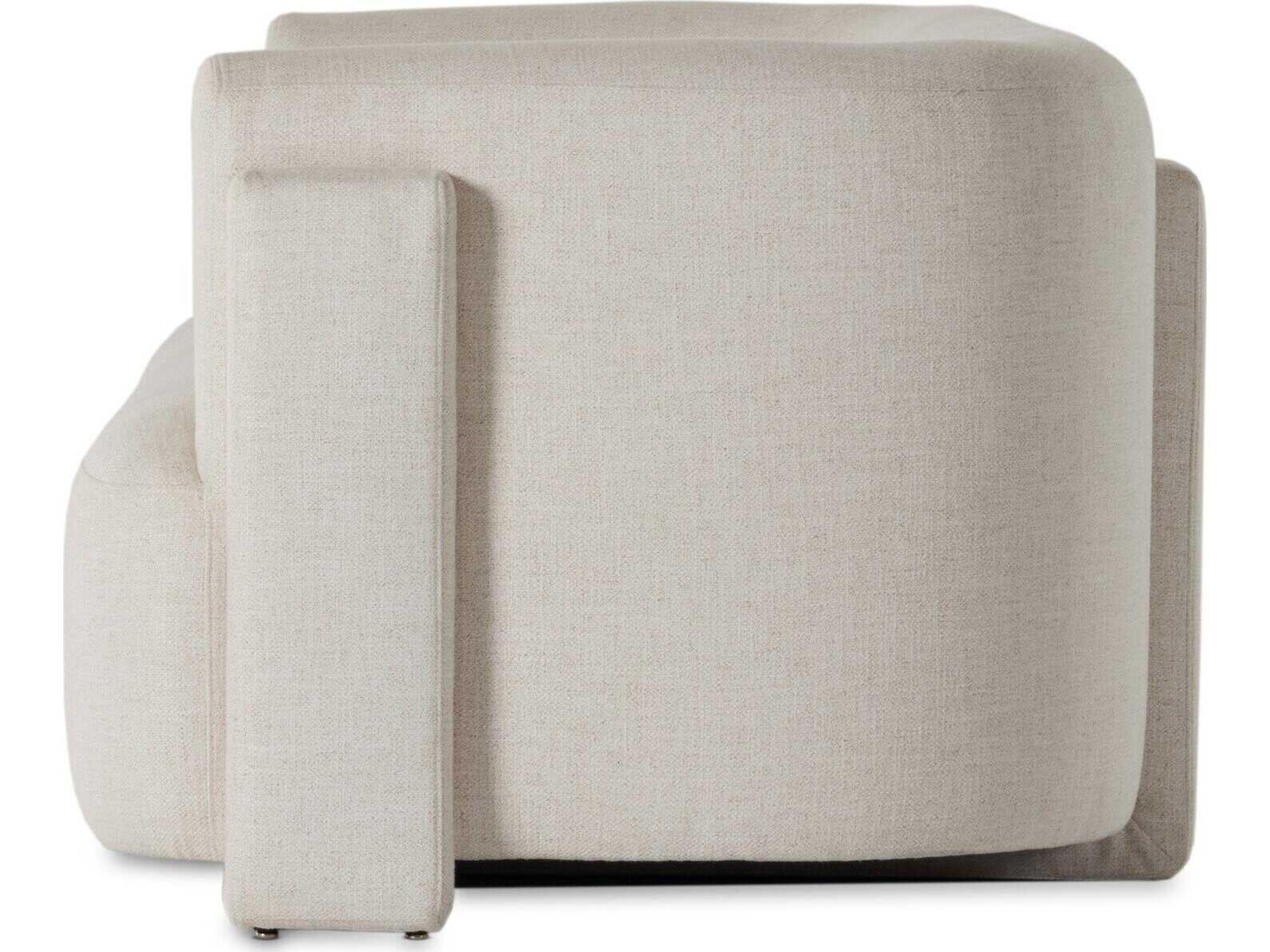 Four Hands Grayson Hartley Dover Crescent Cream Upholstered Sofa