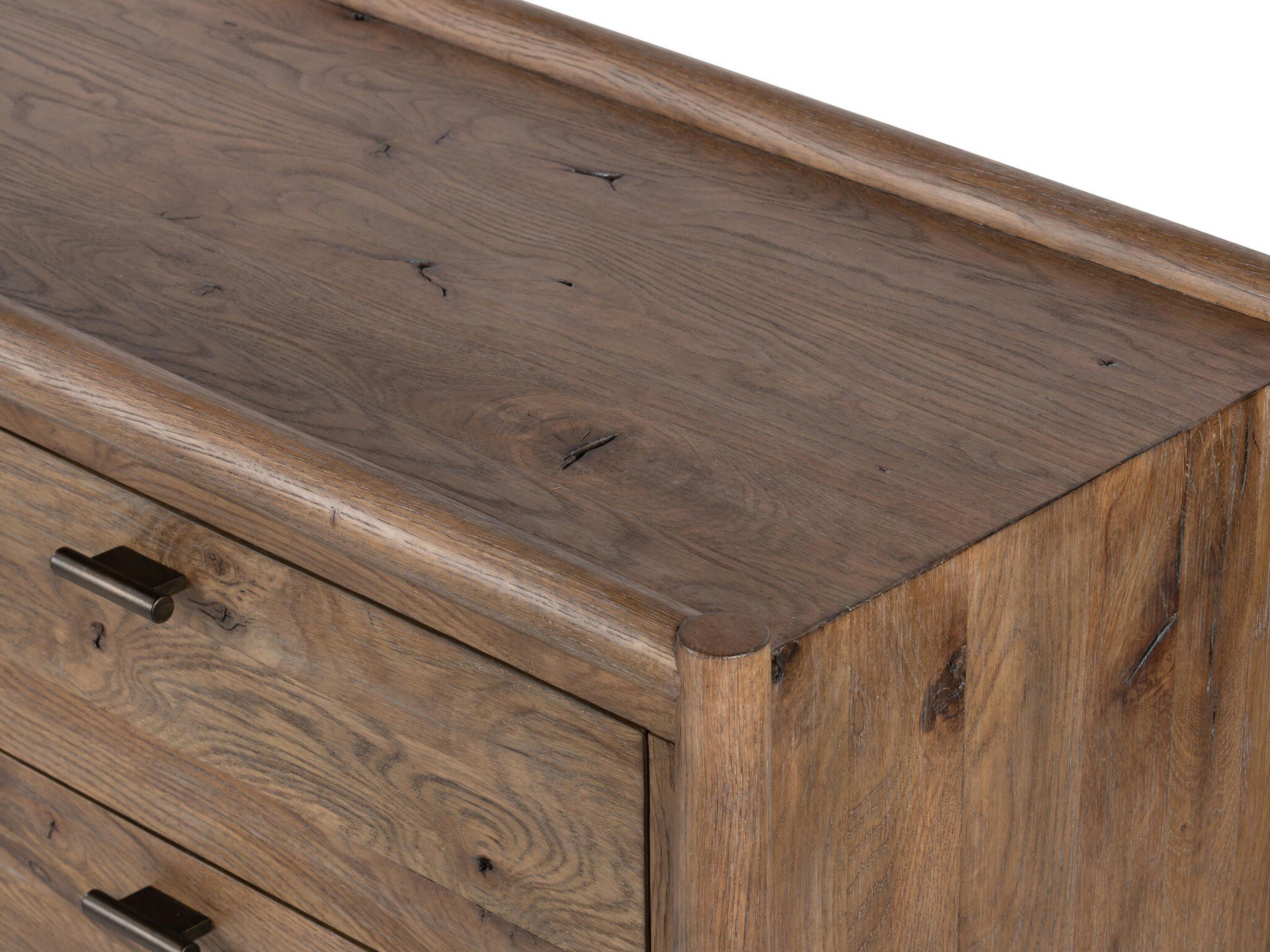 Four Hands Bolton Glenview 9-Drawers Brown Oak Wood Dresser