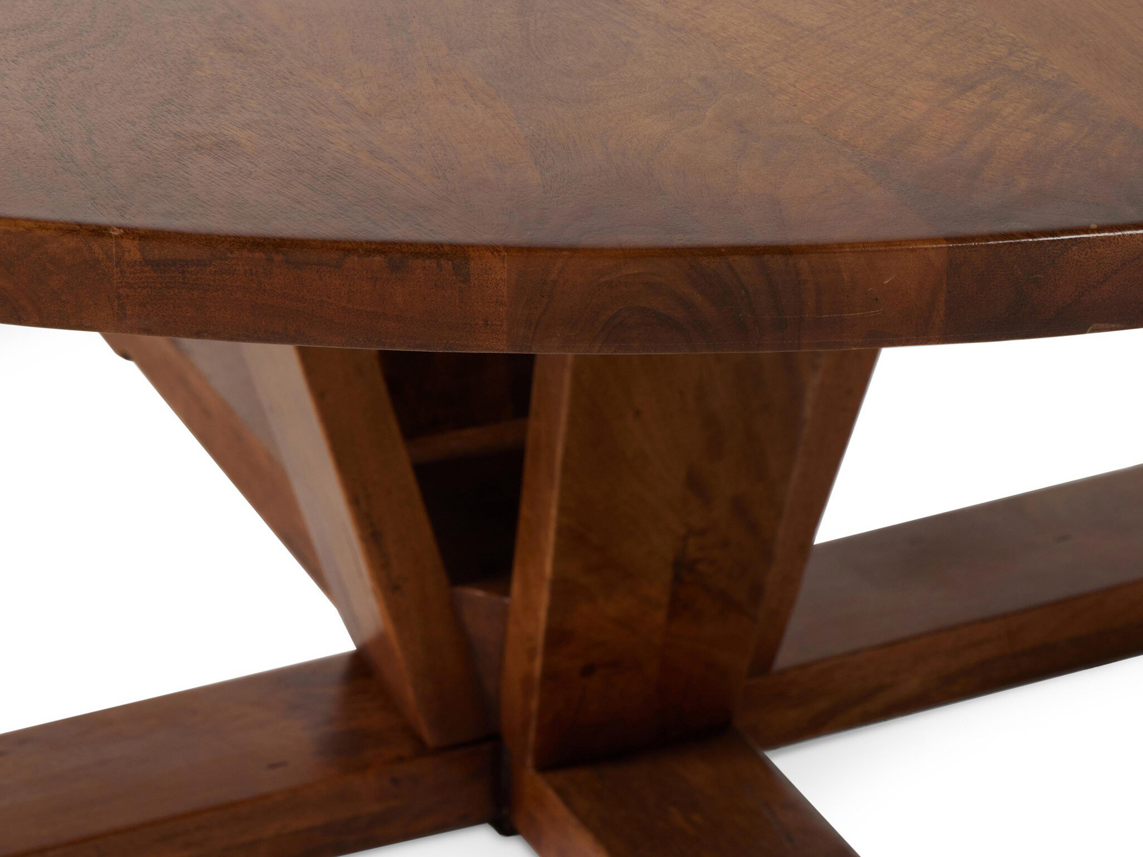 Four Hands Harmon Cobain Round Wood Reclaimed Mango Dining Table