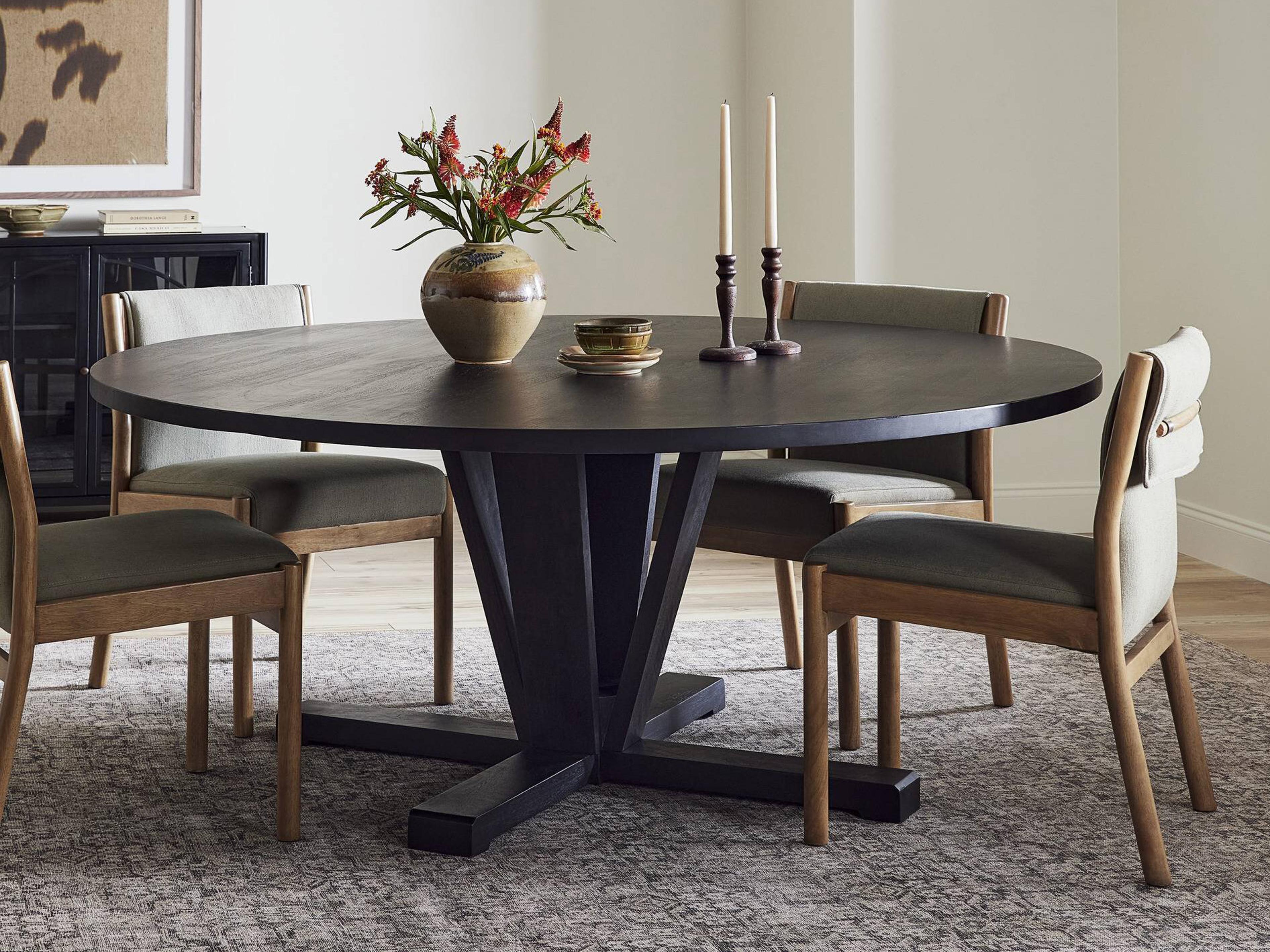 Four Hands Harmon Cobain Round Wood Dining Table