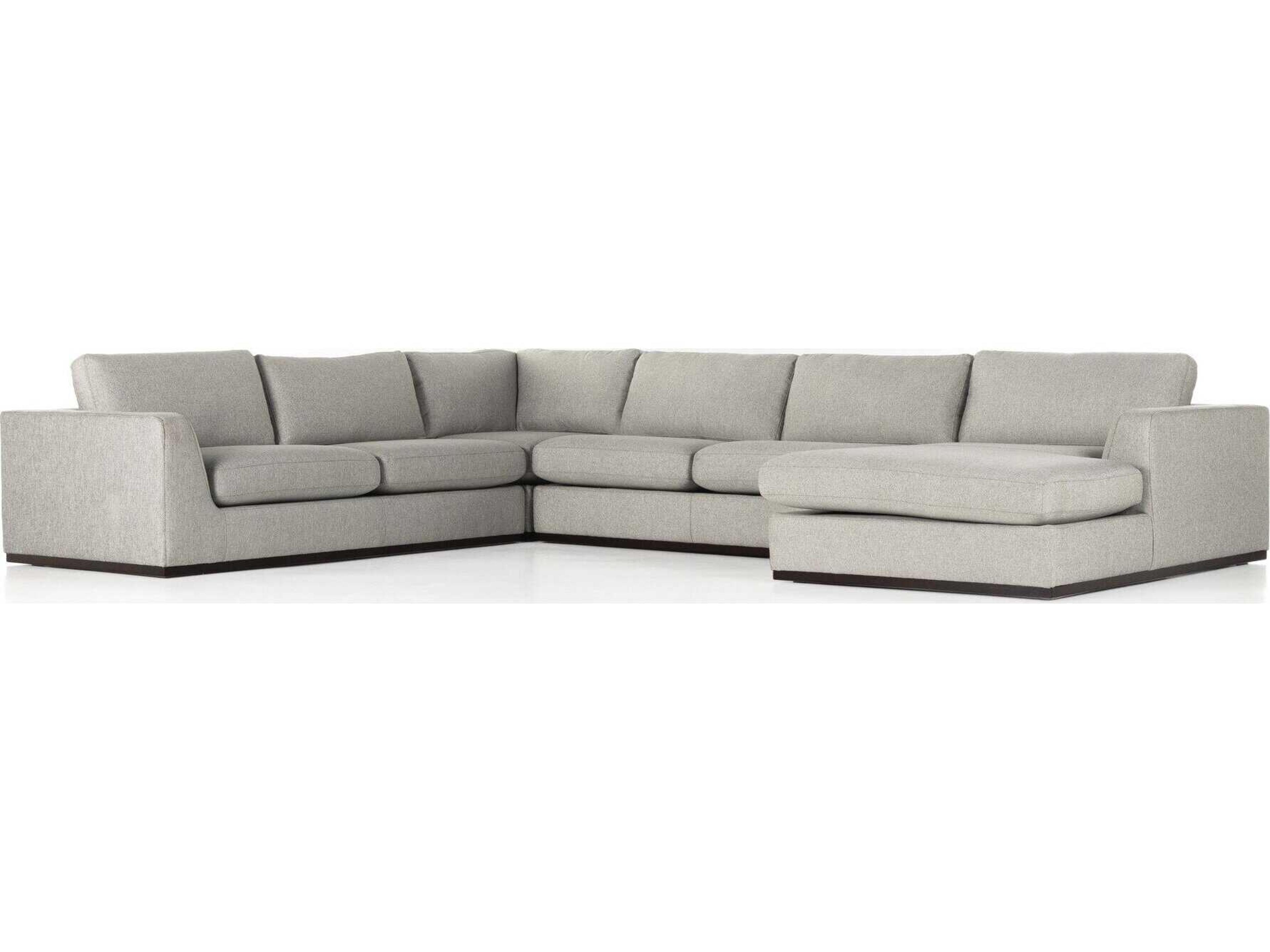Centrale Gray Upholstered Sectional Sofa