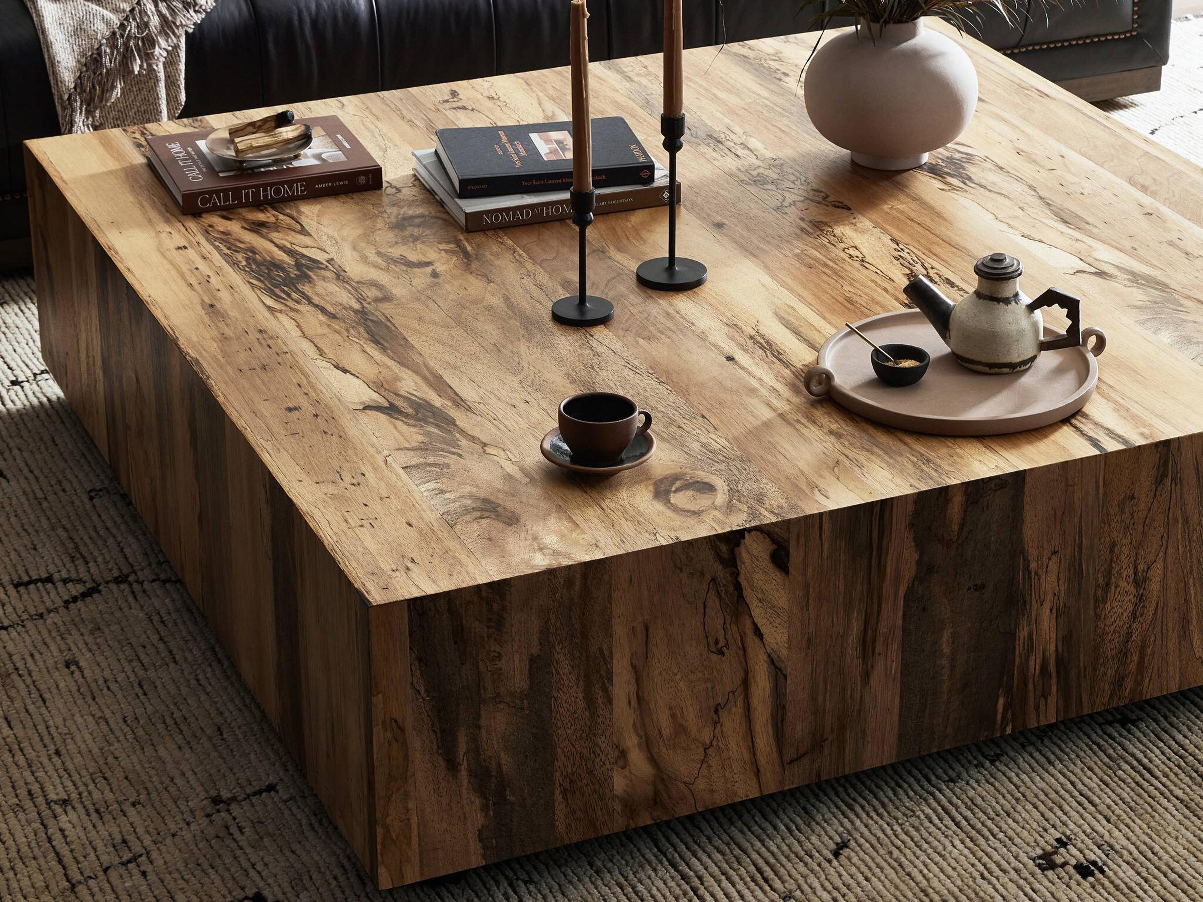 Four Hands Wesson Hudson Square Wood Coffee Table