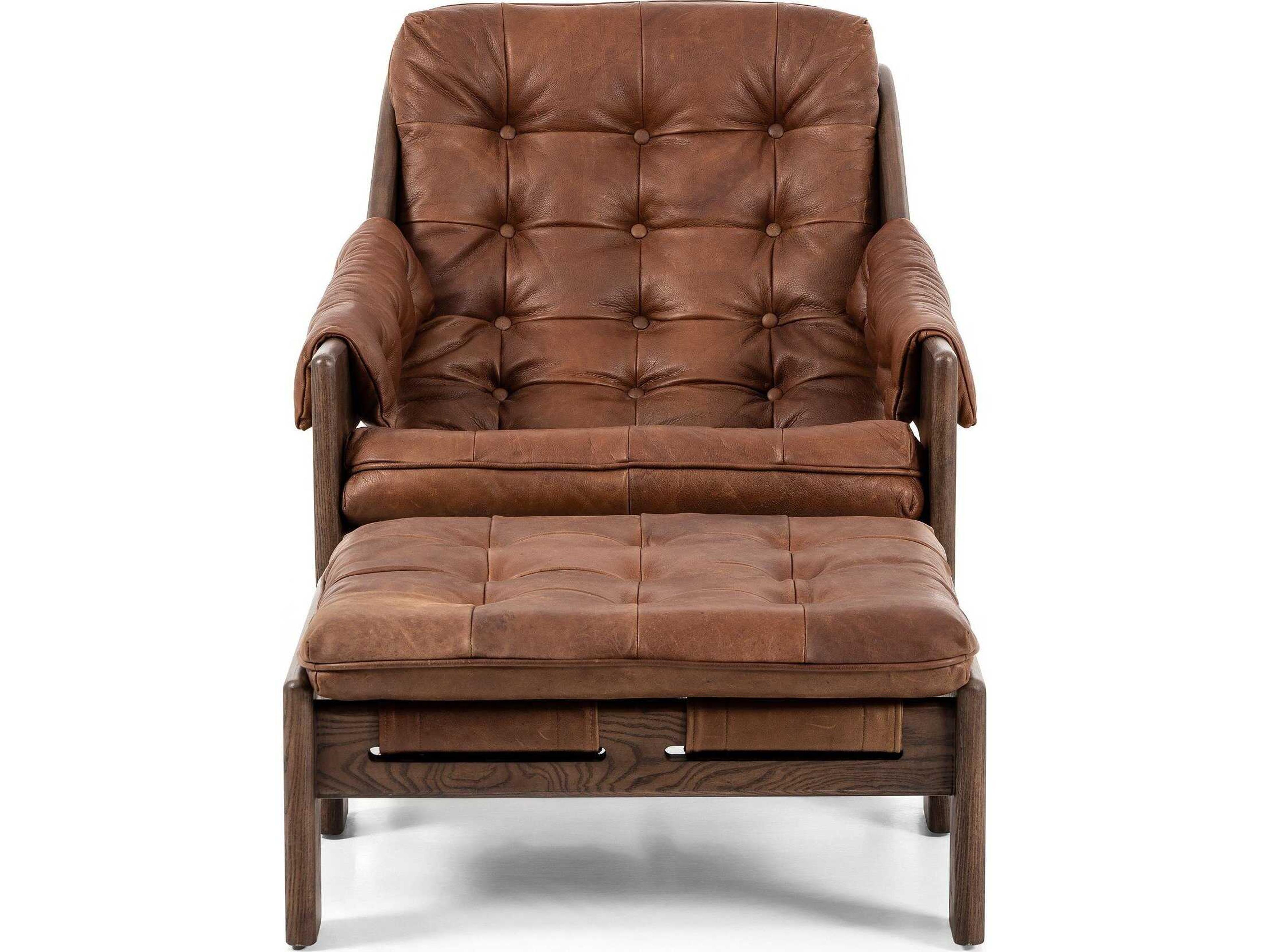 Four Hands Kensington Chair and Ottoman Set