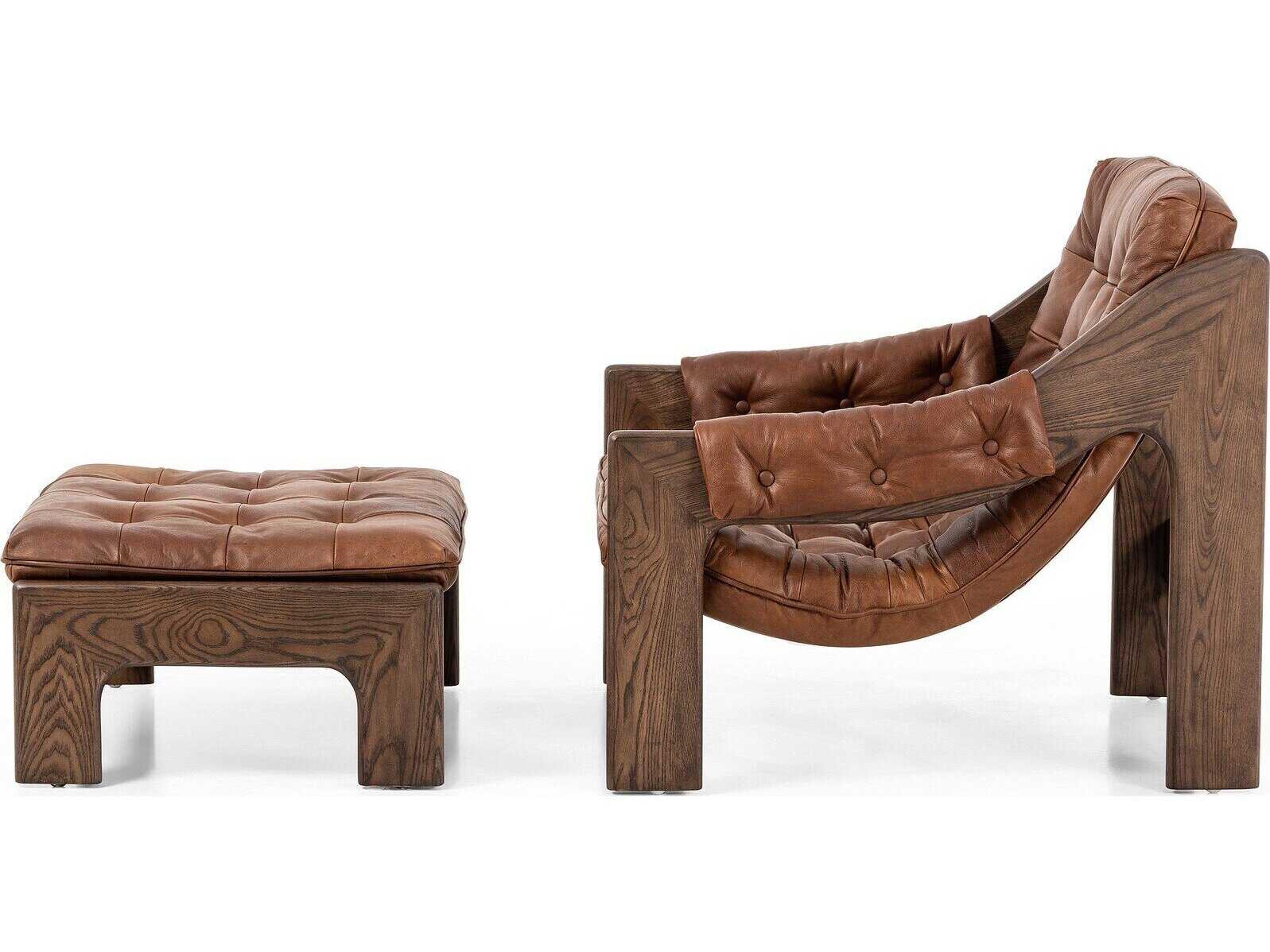 Four Hands Kensington Chair and Ottoman Set