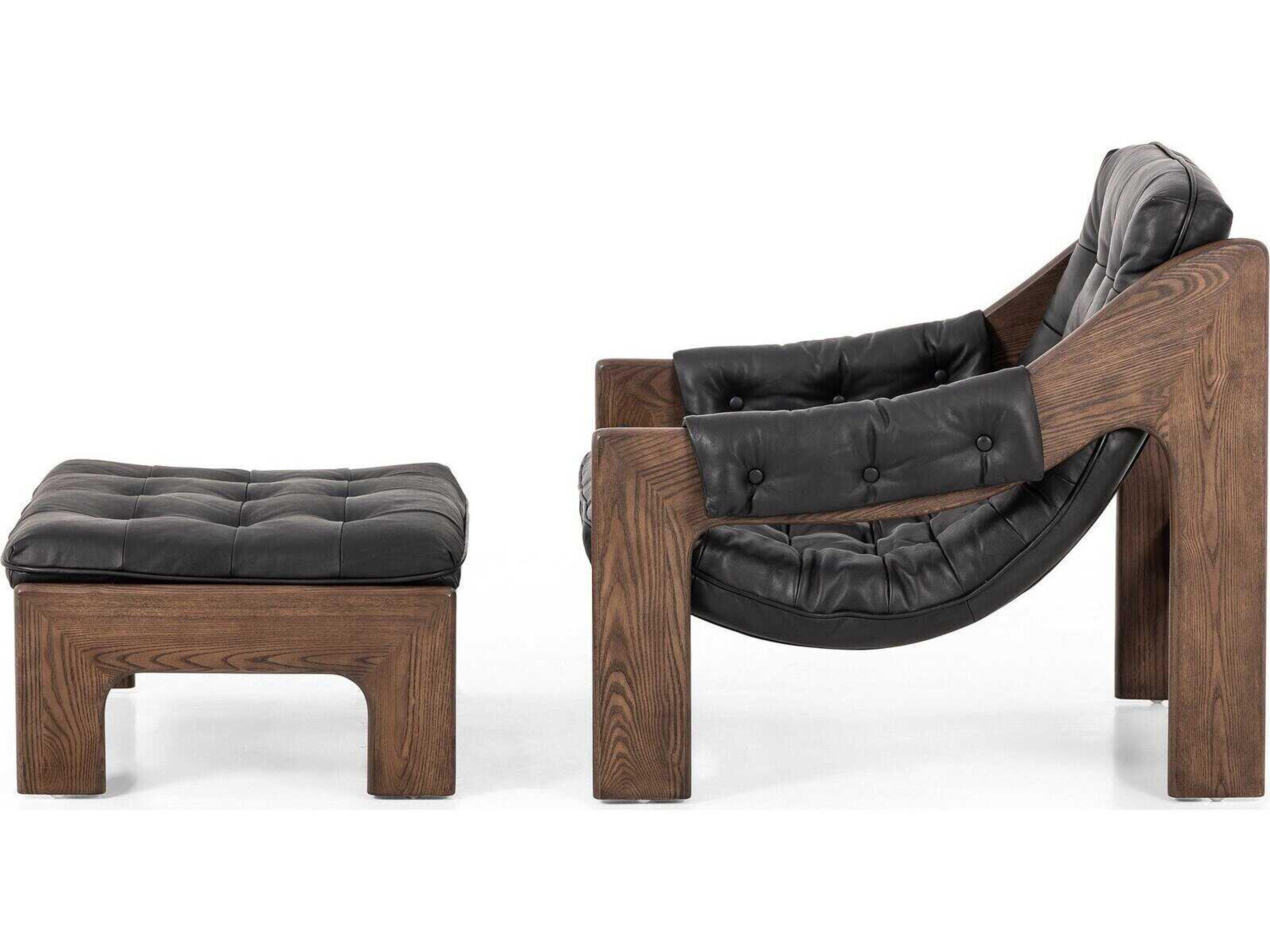 Four Hands Kensington Chair and Ottoman Set