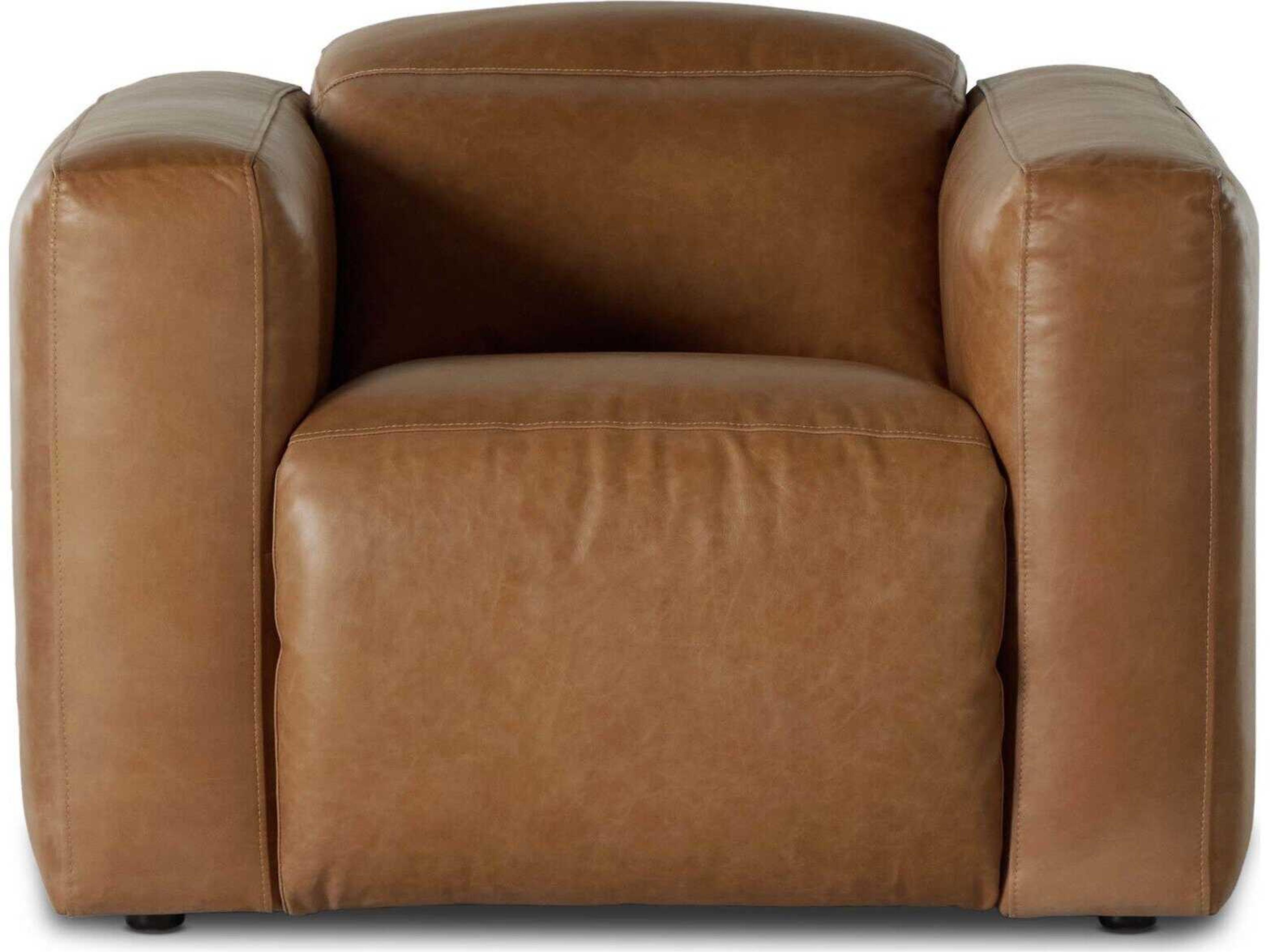 Four Hands Norwood Radley Power Recliner Sonoma Butterscotch Brown Leather Recliner