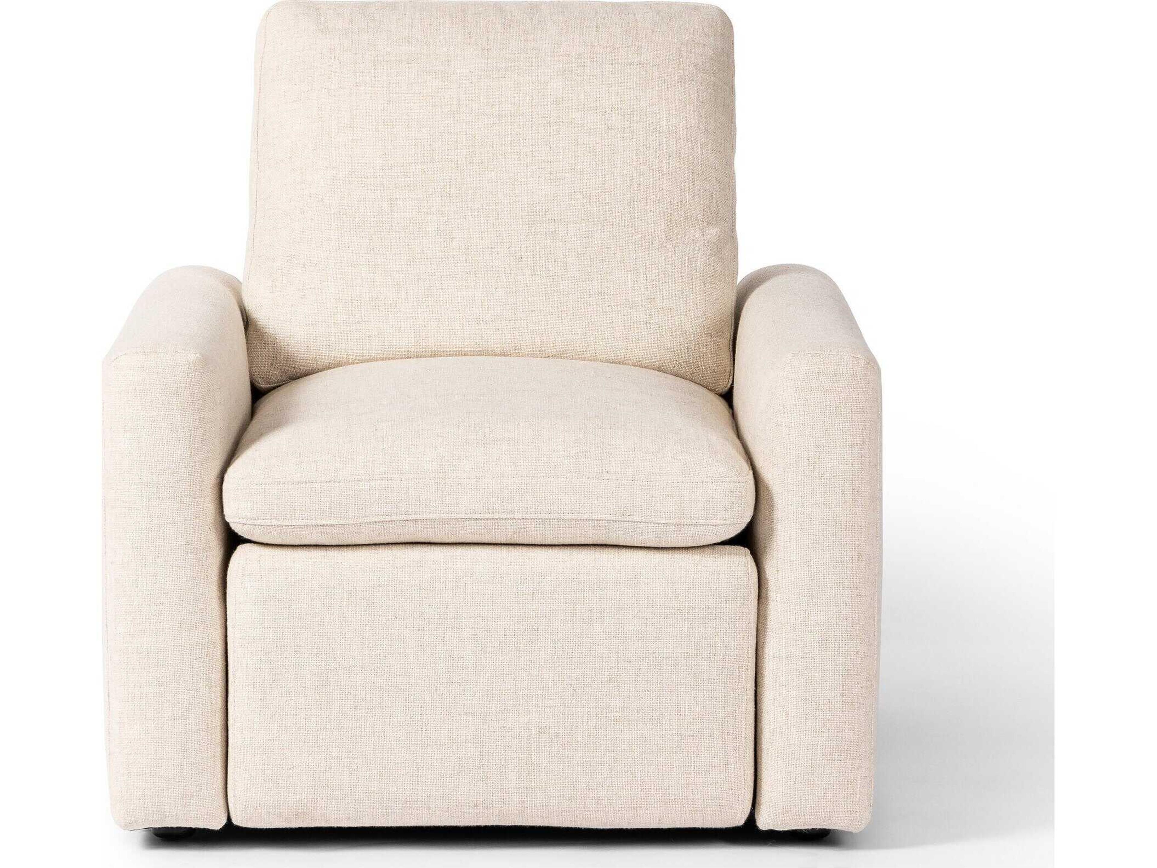 Four Hands Norwood Tillery Antigo Natural Cream Upholstered Recliner