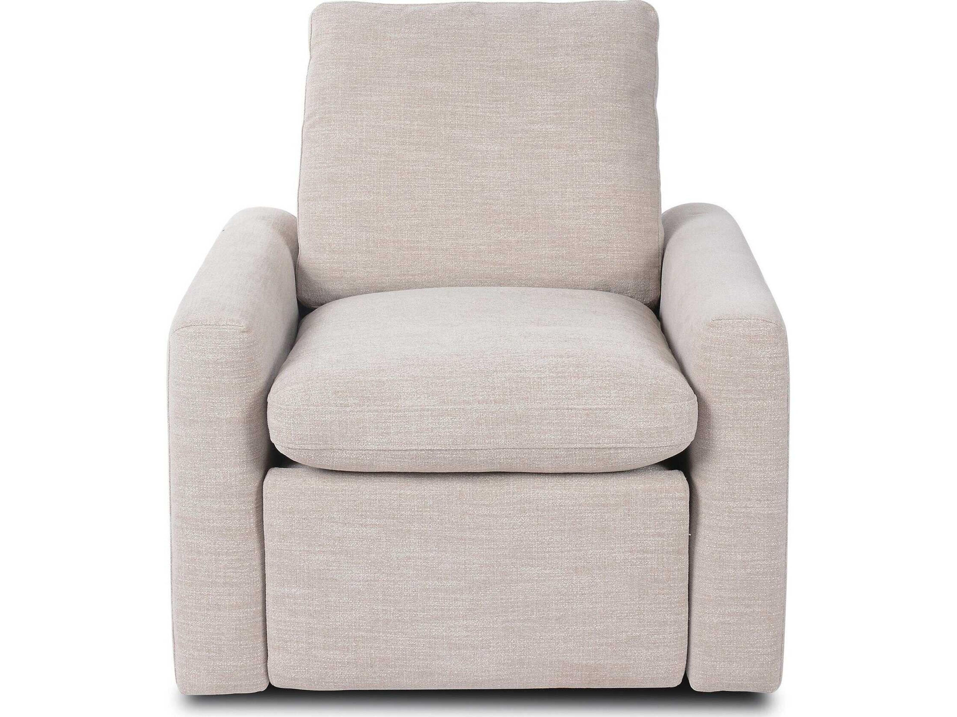 Four Hands Norwood Laken Stone Gray Upholstered Recliner