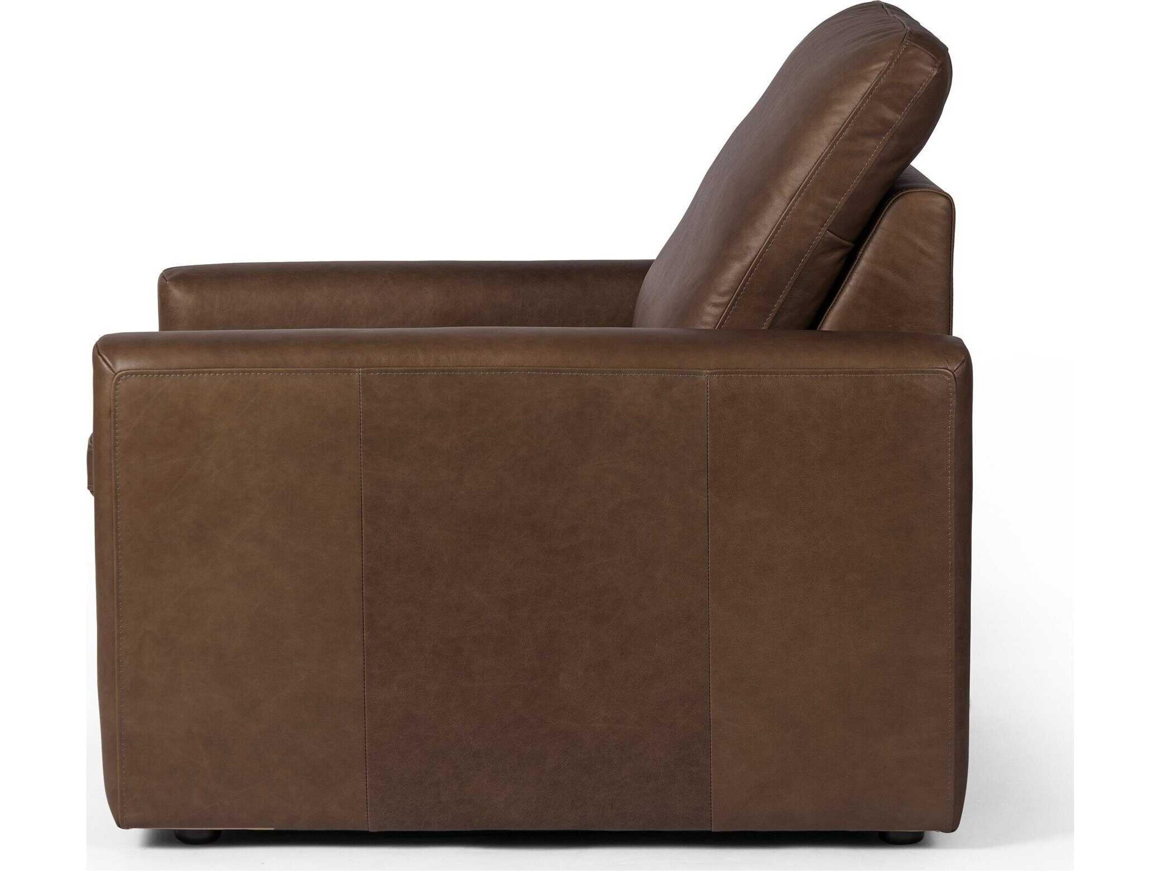 Four Hands Norwood Tillery Sonoma Coco Leather Power Recliner Accent Chair