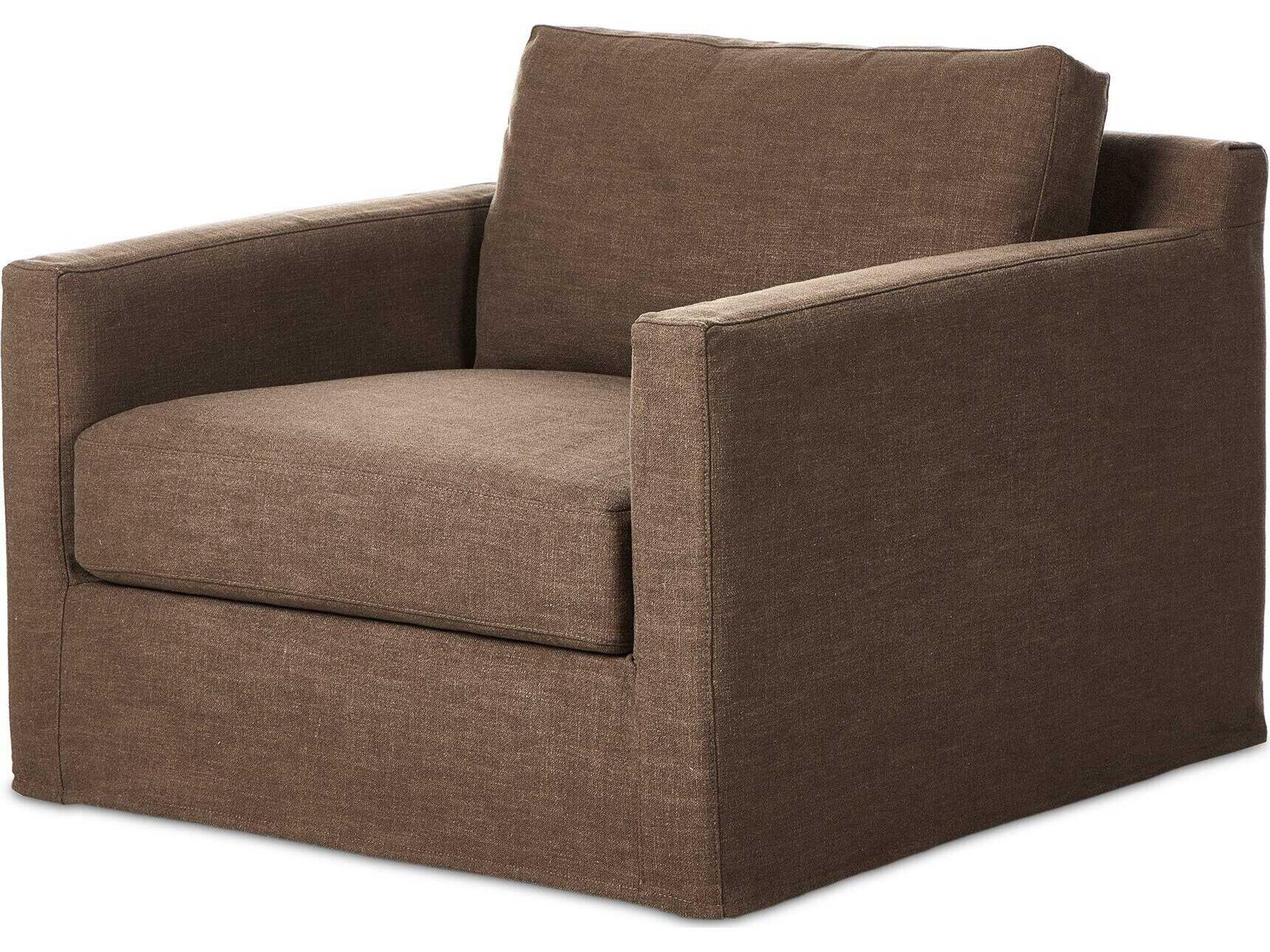 Helm Brown Fabric Club Chair