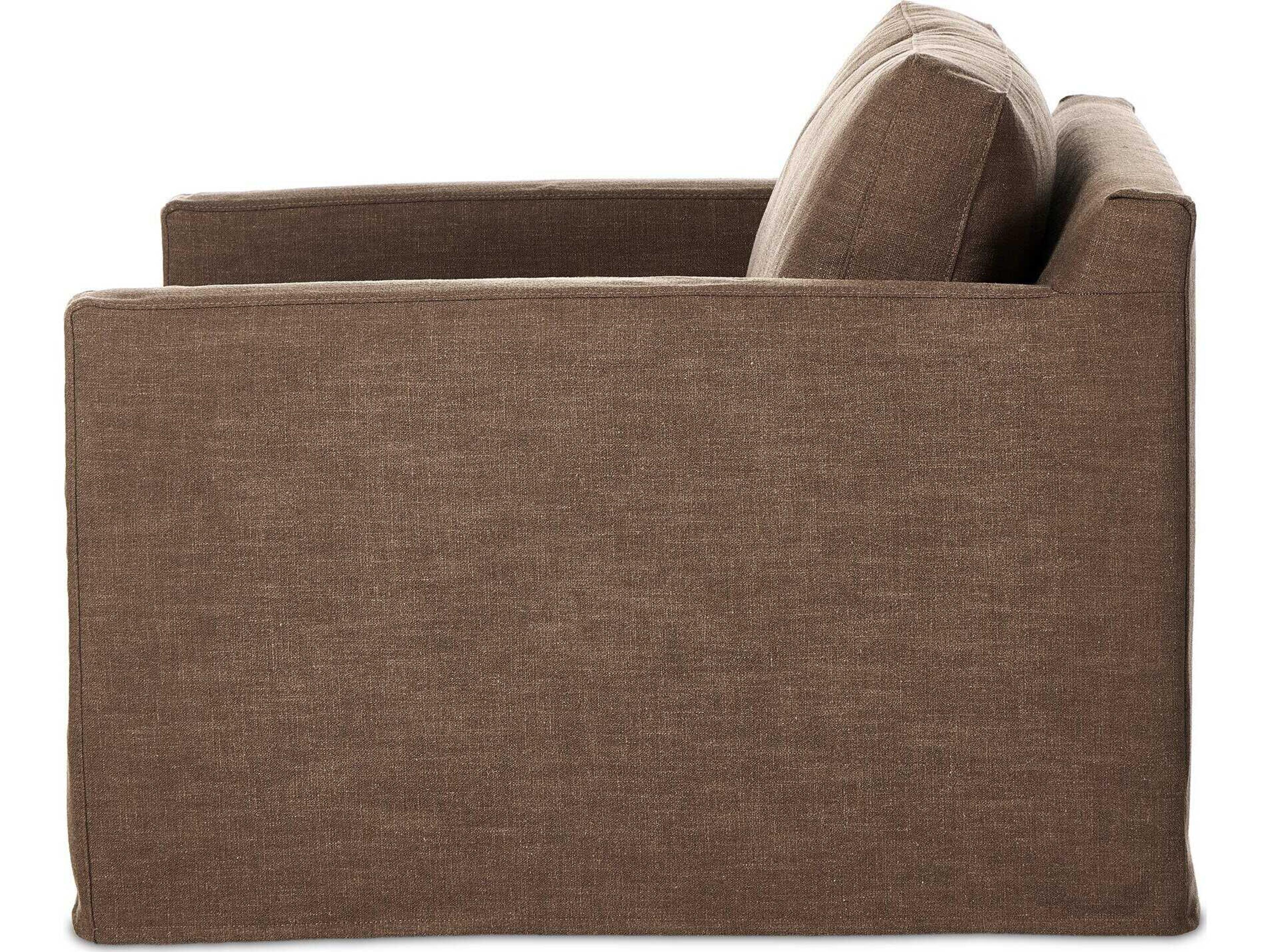 Four Hands Helm Brown Fabric Club Chair