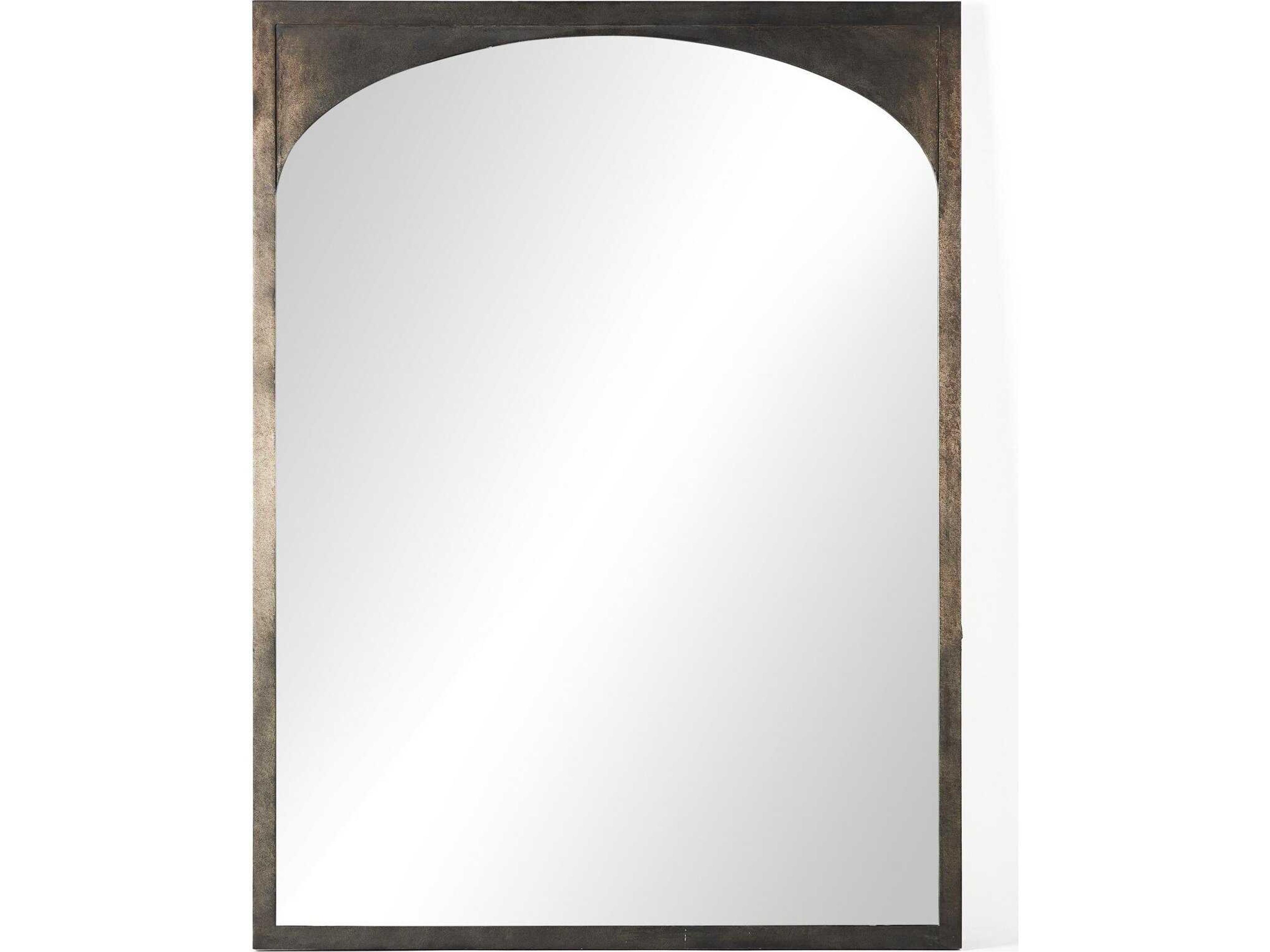 Marlow Troyes Rectangular Burnished Charcoal Floor Mirror