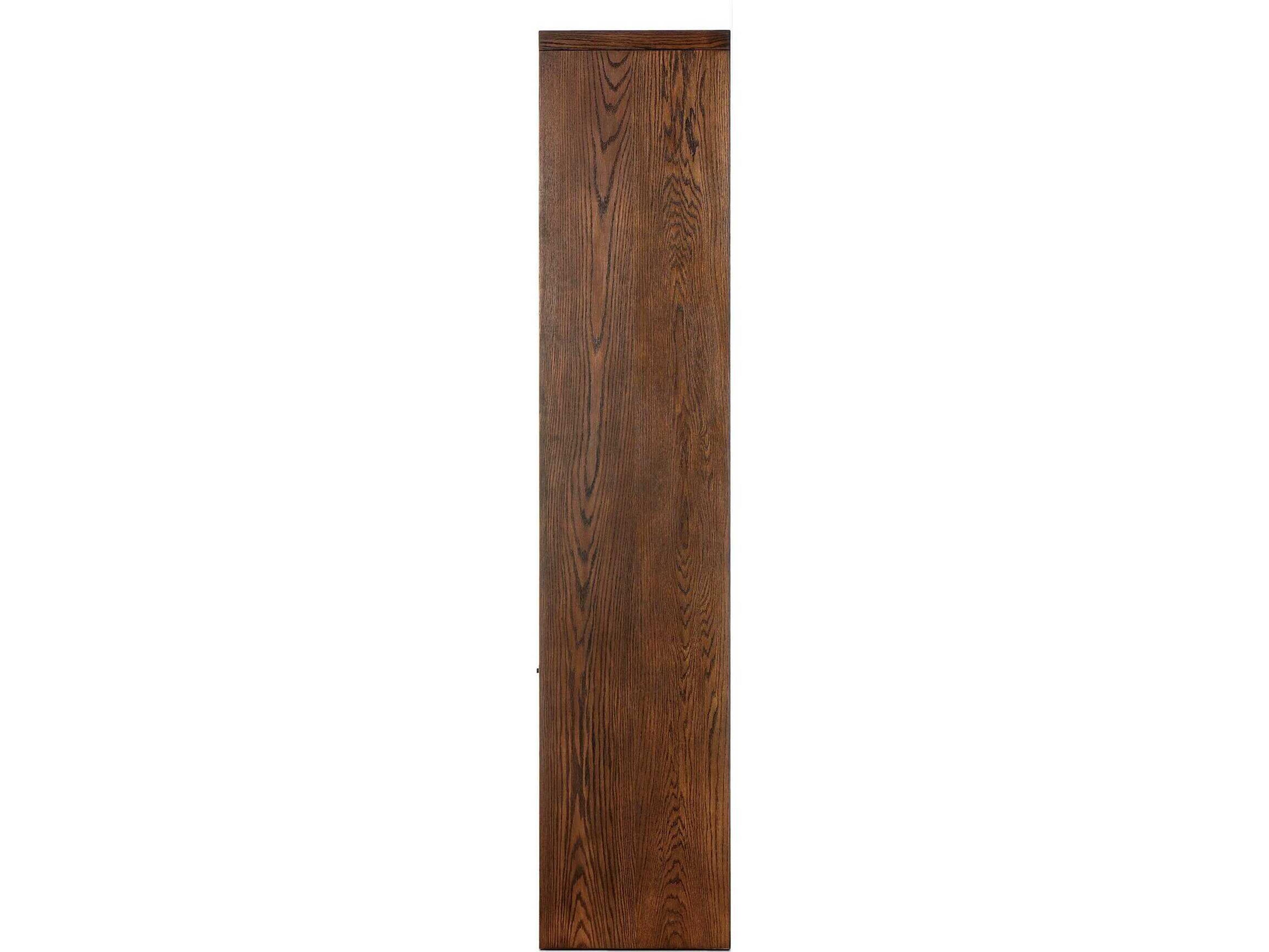 Four Hands Hamilton Umber Oak Veneer Bookcase
