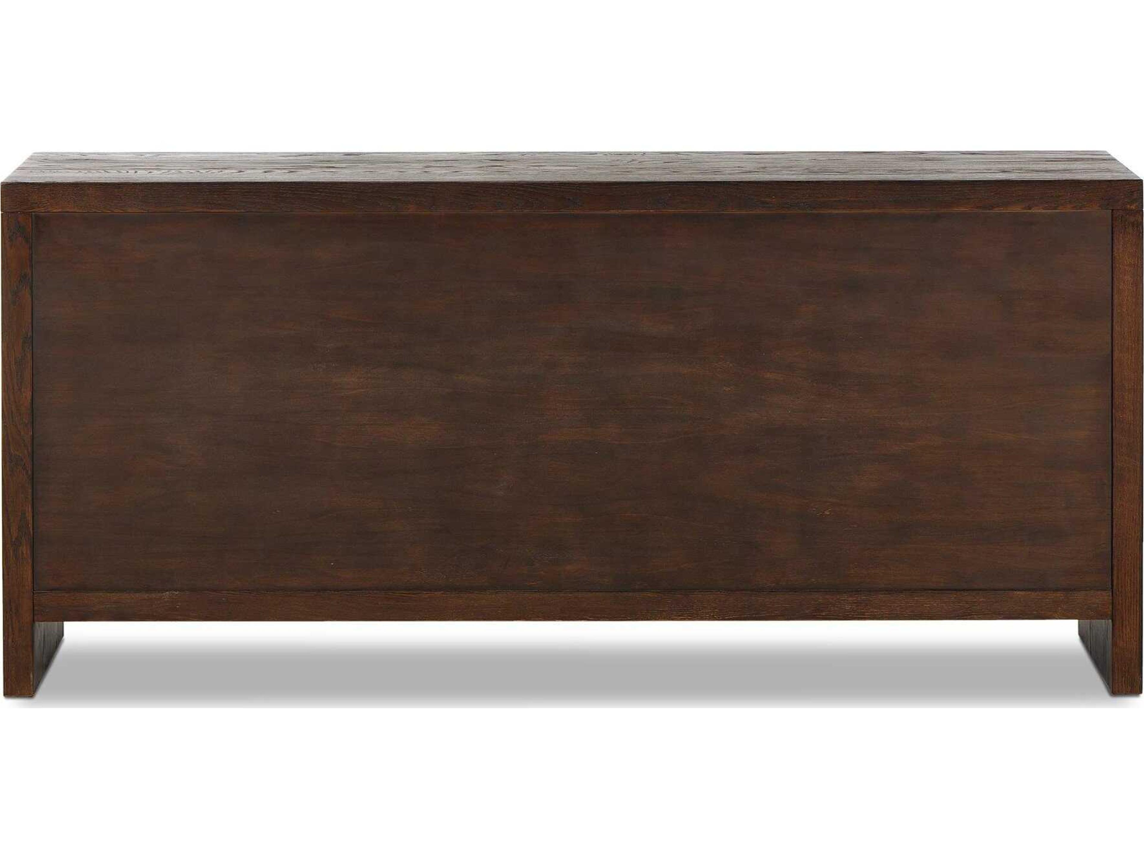 Four Hands Hamilton 6-Drawers Brown Oak Wood Double Dresser