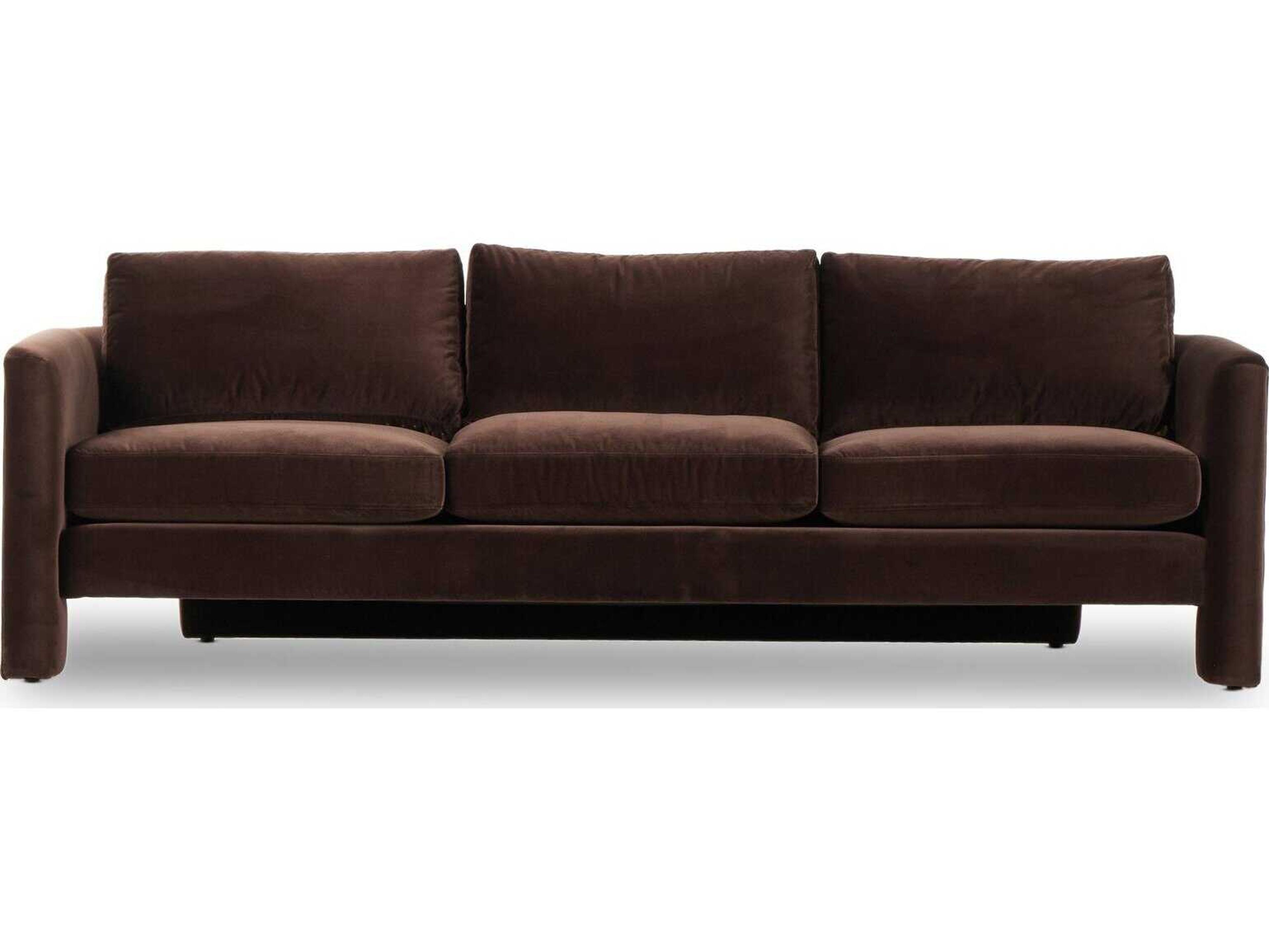 Four Hands Grayson Katya Surrey Cocoa Brown Upholstered Sofa