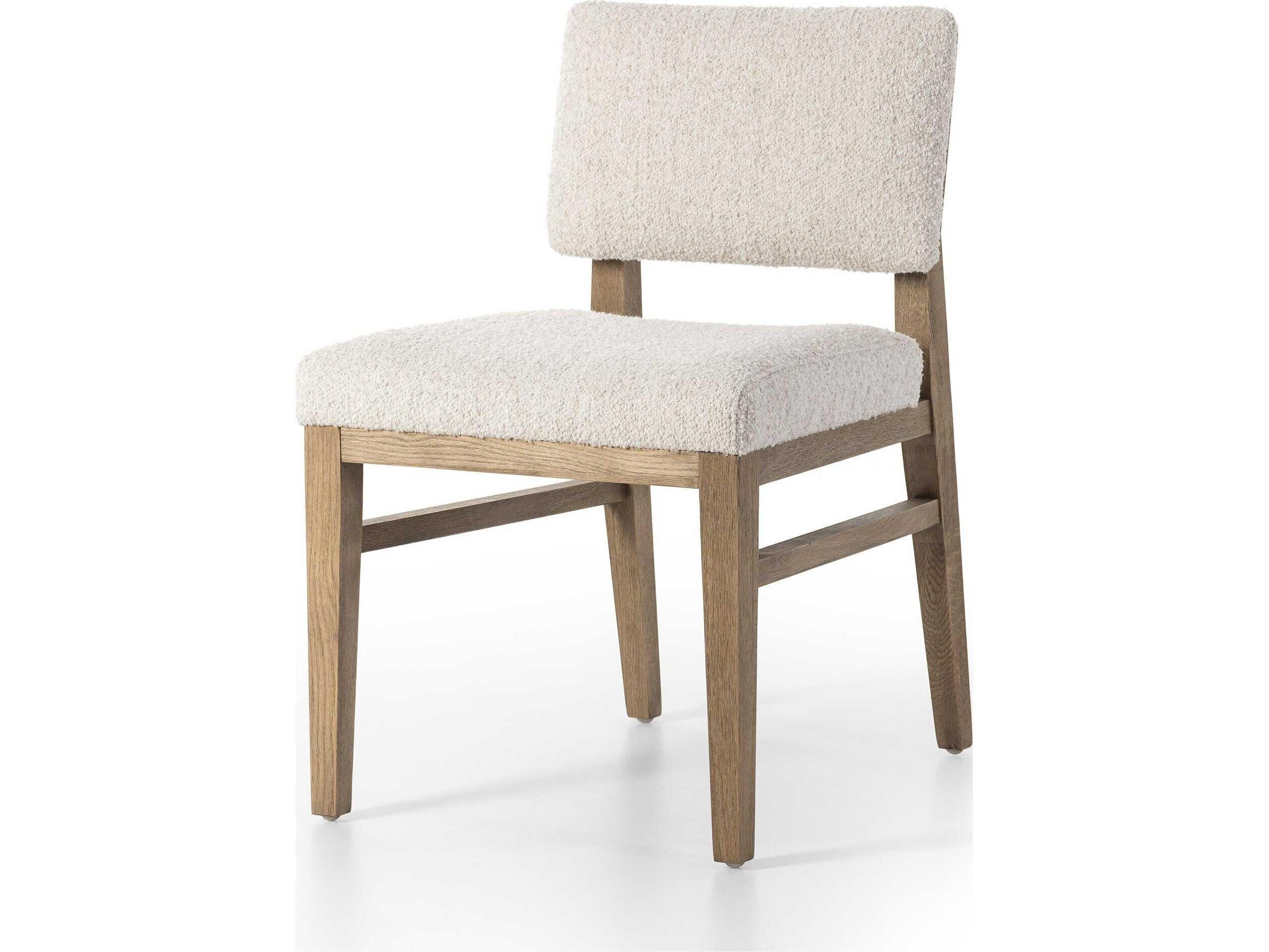 Caswell Carlo Somerton Ash Upholstered Oak Wood Dining Chair