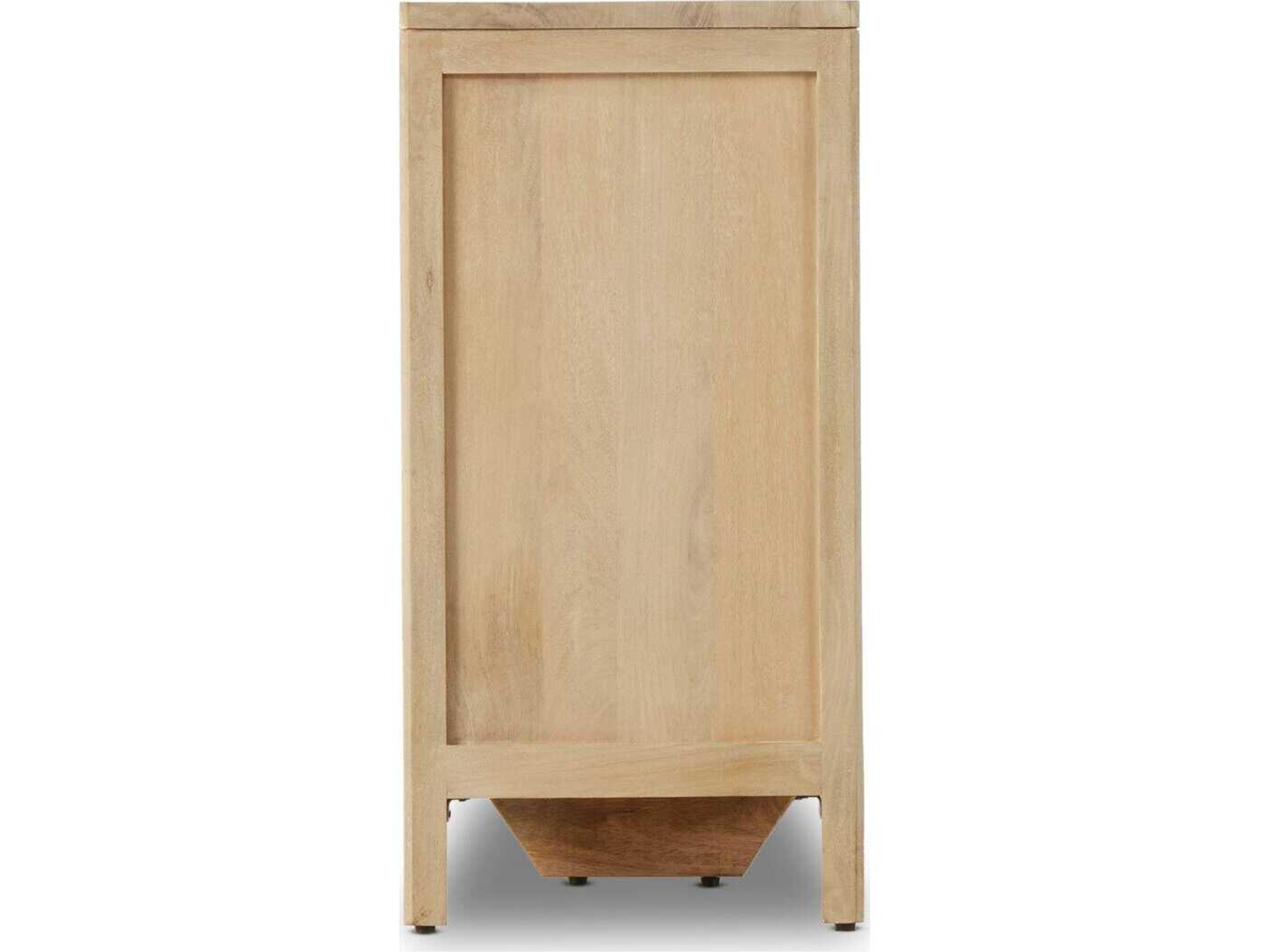 Four Hands Prescott 9-Drawers Beige Mango Wood Triple Dresser