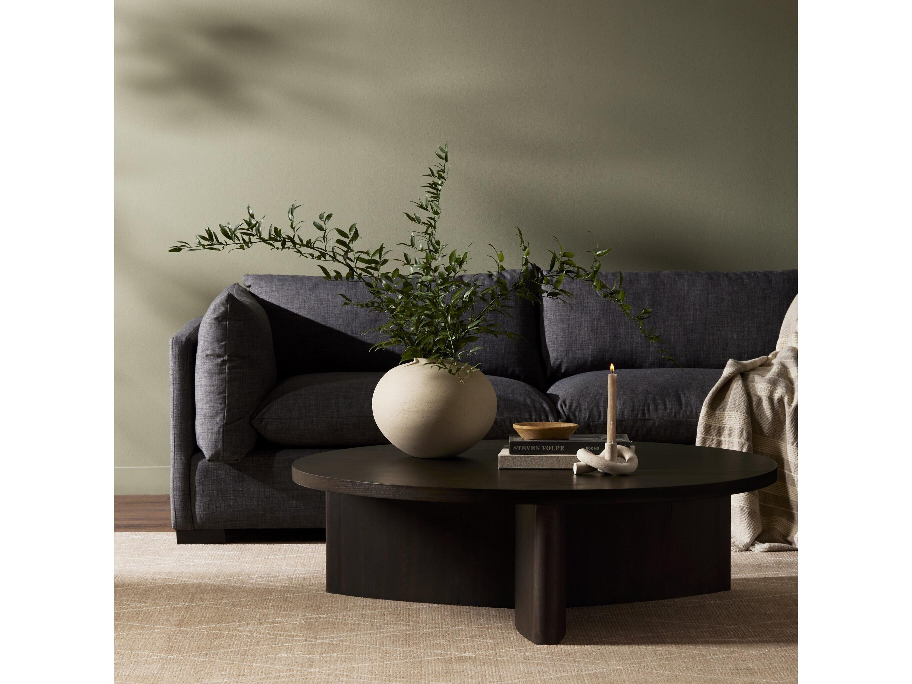 Four Hands Bina Toli Smoked Black Veneer Coffee Table