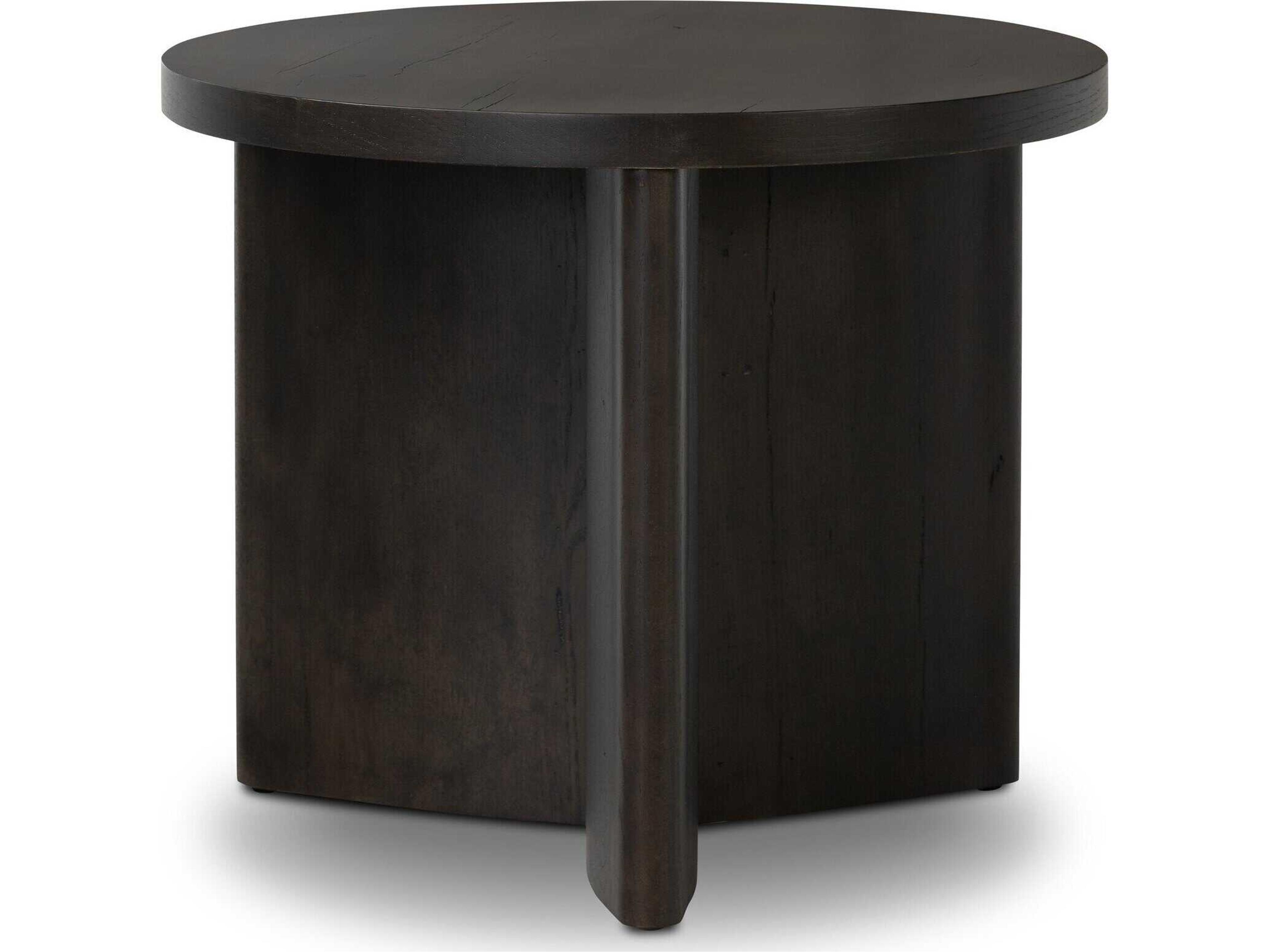 Bina Toli Smoked Black Veneer End Table