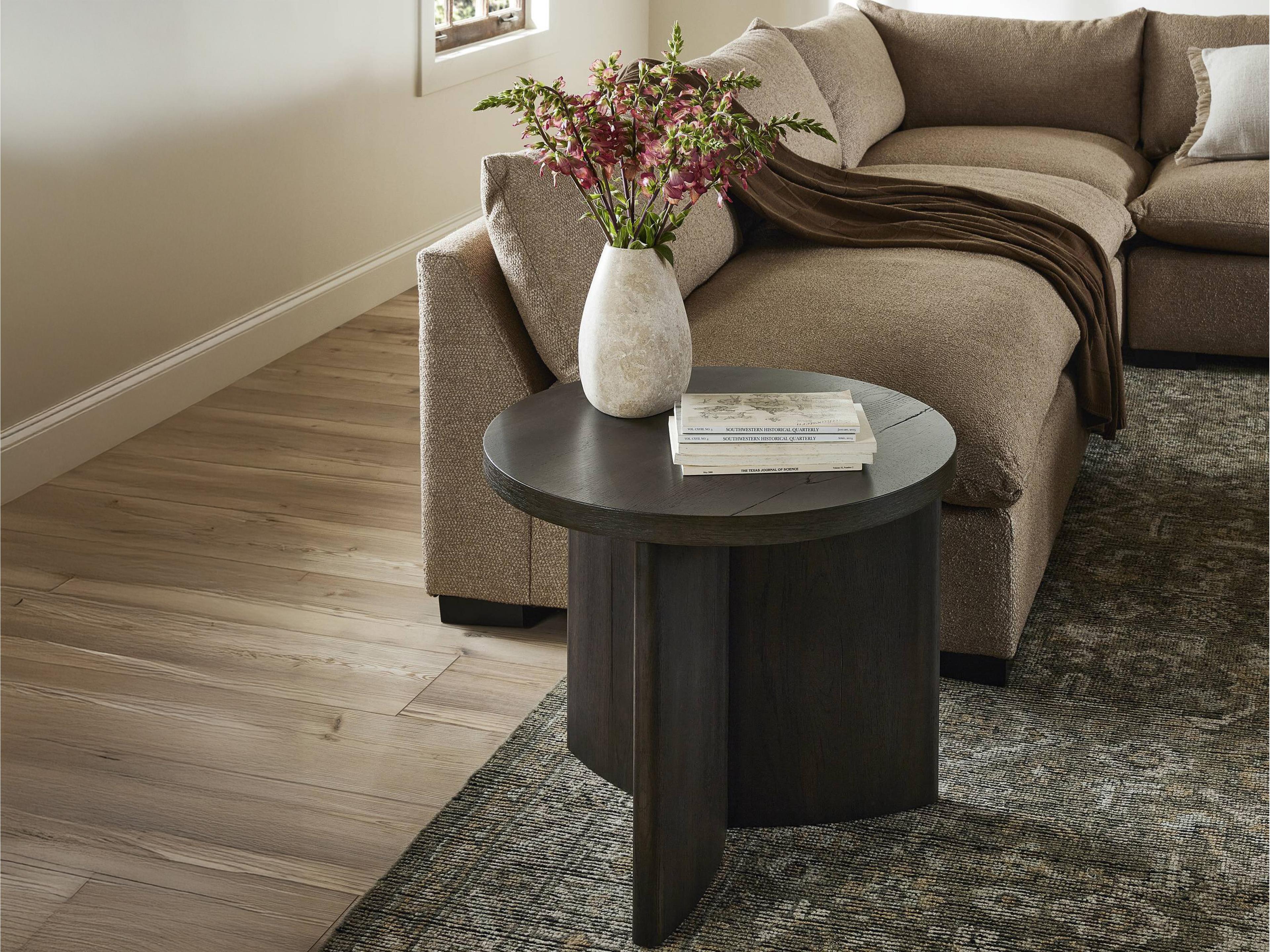 Four Hands Bina Toli Smoked Black Veneer End Table